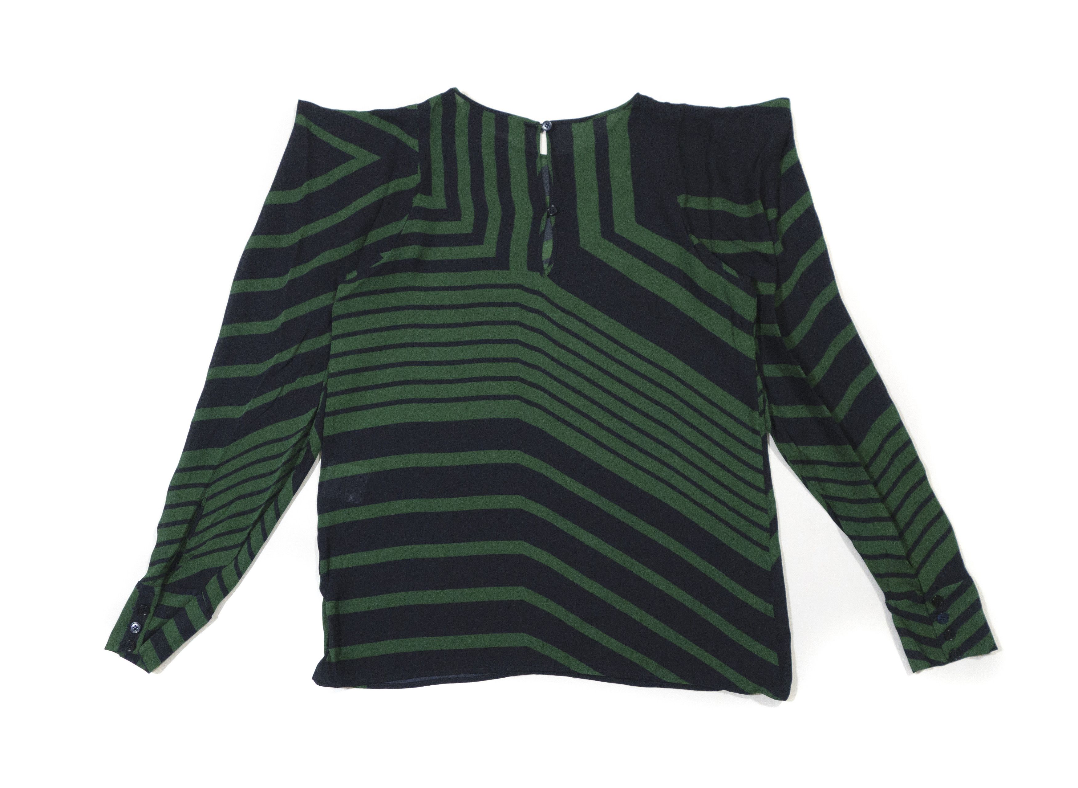 Stella McCartney 2011 Silk Striped Blouse Size M / US 6-8 / IT 42-44 - 3 Thumbnail
