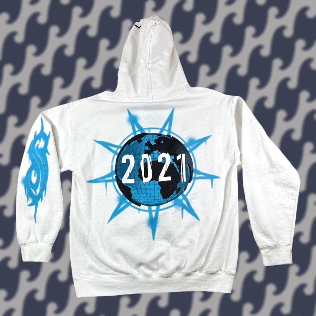 Doublet Slipknot Hoodie Sweatshirt White Double Sided Graphic • Size M • Men’s Pullover All Seasons Size US M / EU 48-50 / 2 - 1 Thumbnail
