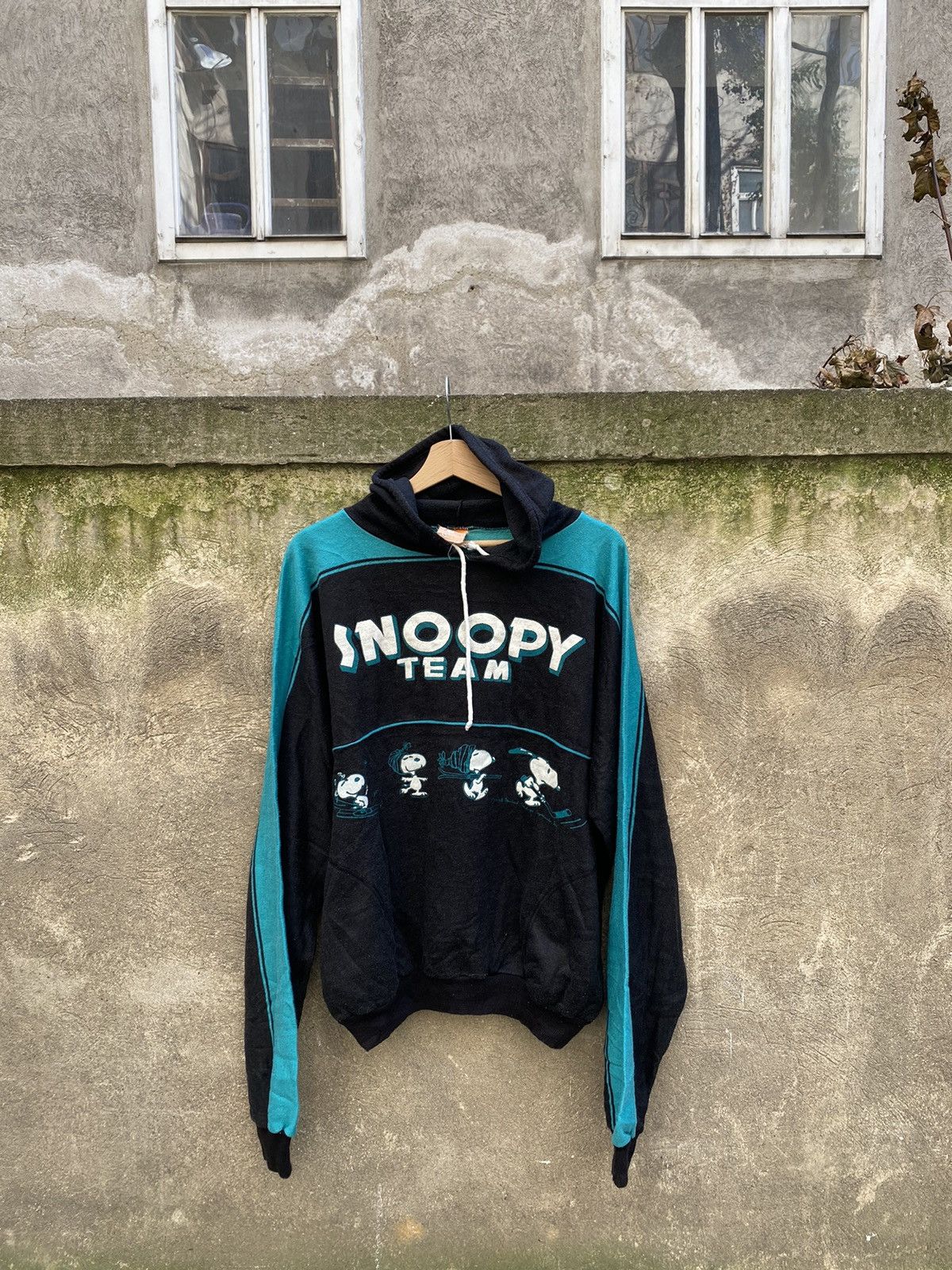 Peanuts × Vintage Vintage 1958 Peanuts Snoopy Team Baggy Hoodie Size US XL / EU 56 / 4 - 1 Thumbnail