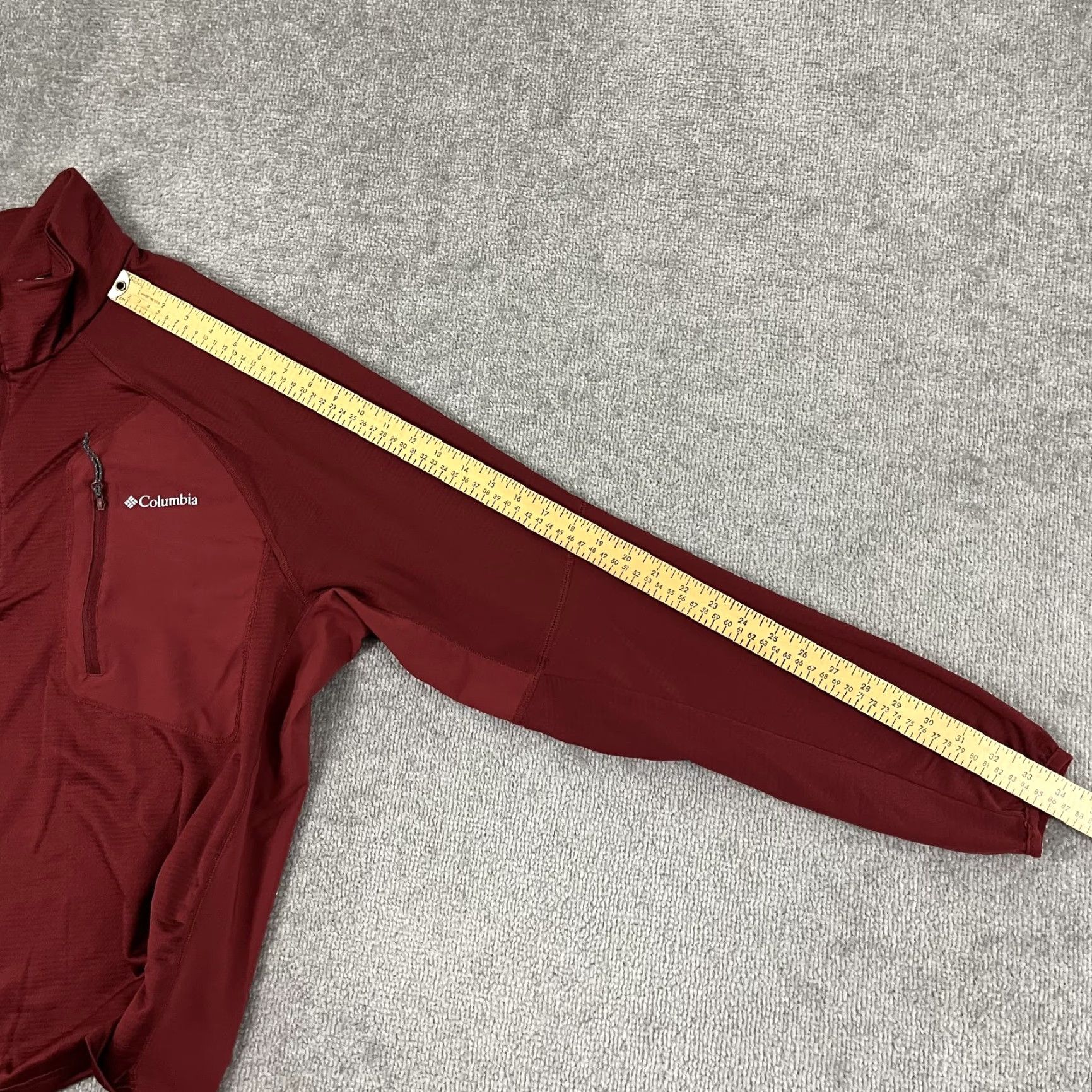 Vintage Columbia Jacket Mens 2XL Red Quarter Zip Pullover Zipped Pocket Long Sleeve Casual Outdoor Sports Jacket Men XXL Red Size US XXL / EU 58 / 5 - 6 Thumbnail