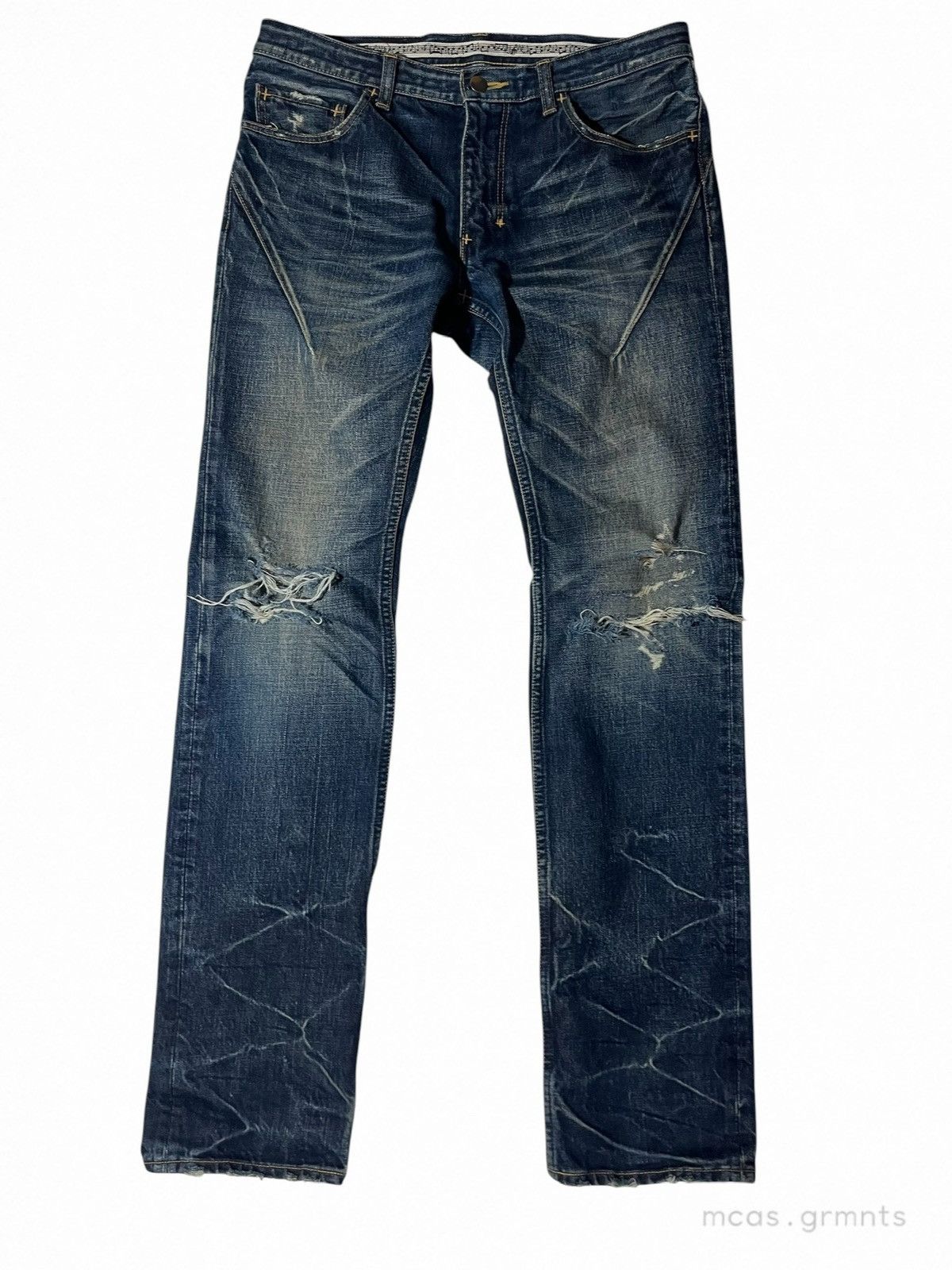Number (N)ine Number Nine SS08 “Birds” Pain Denim | 3 x 32 | Grailed