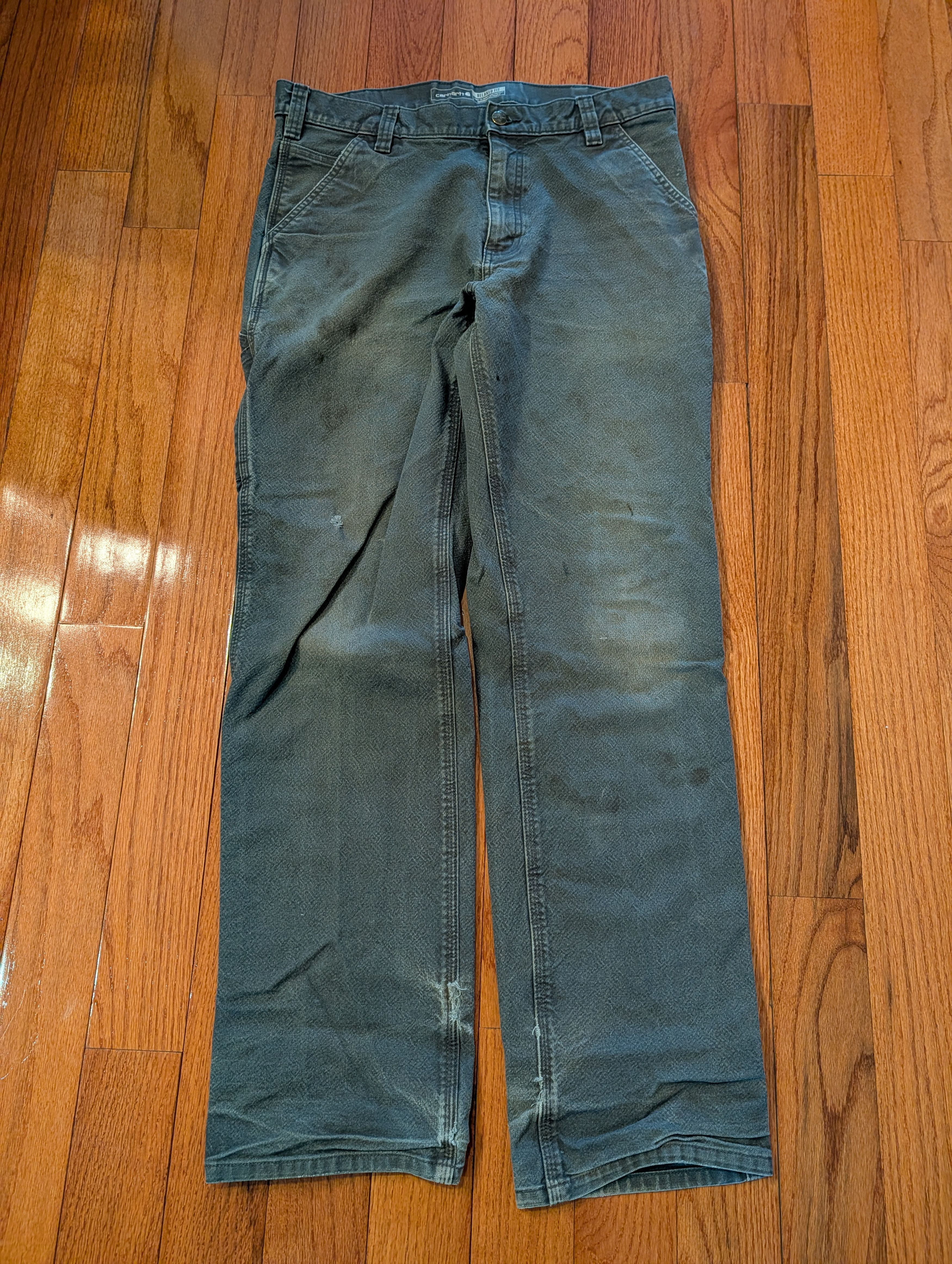 Carhartt Carhartt 103279 Rugged Flex Relaxed Canvas Work Pants 34x34 Size US 34 / EU 50 - 7 Thumbnail