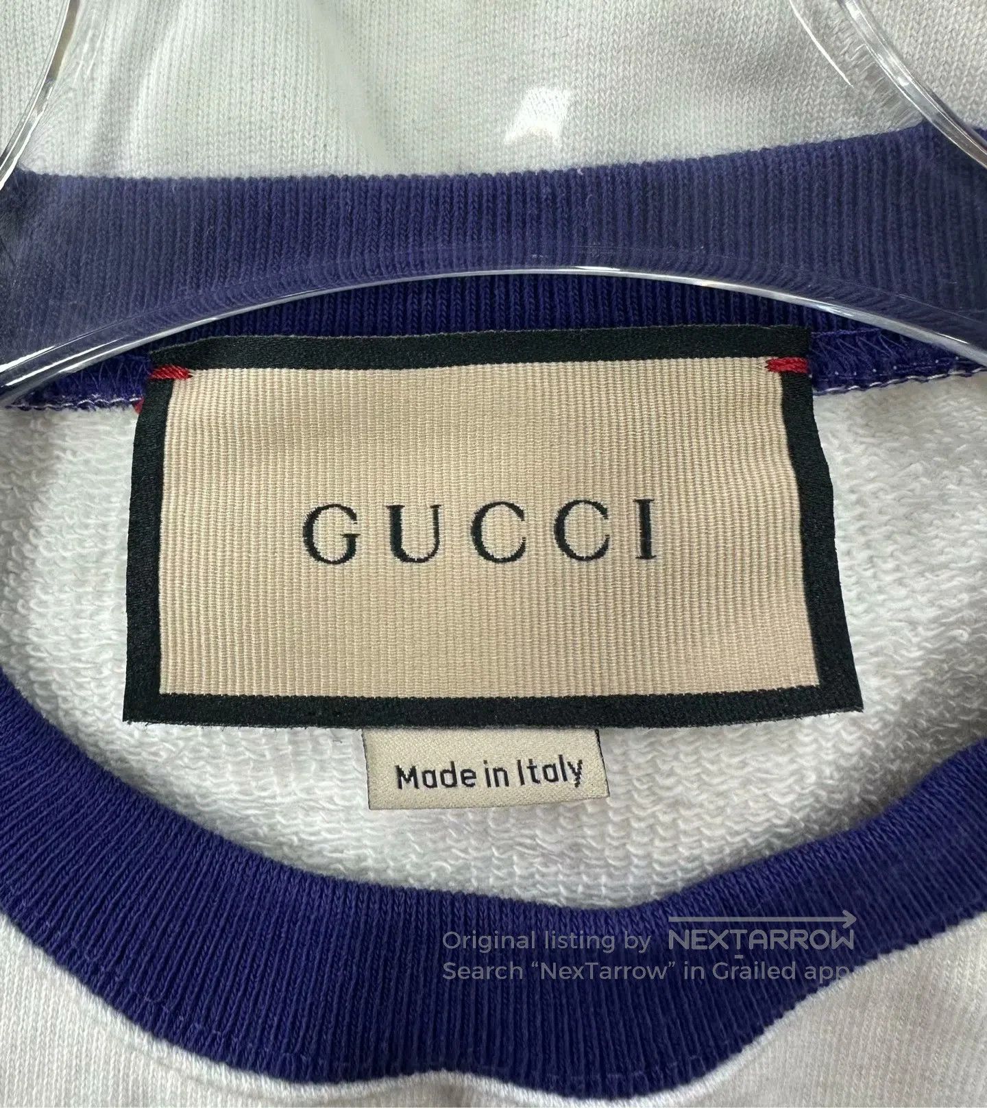 Gucci Guicci White Cartoon Printed Logo Long-sleeve Sweatshirt| Size US XS / EU 42 / 0 - 3 Thumbnail