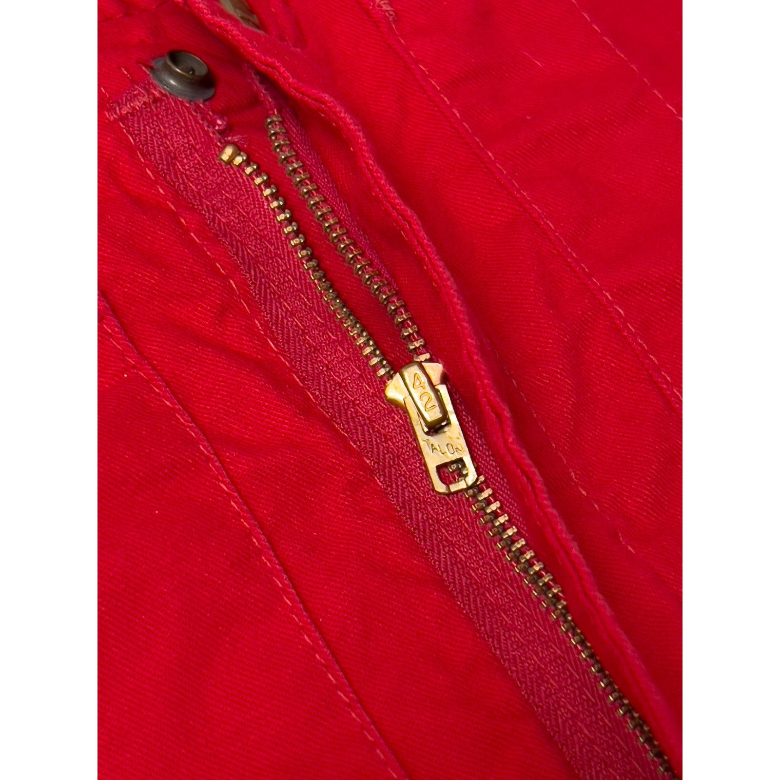 Vintage '70s Union-All Red Overall With Talon Zipper