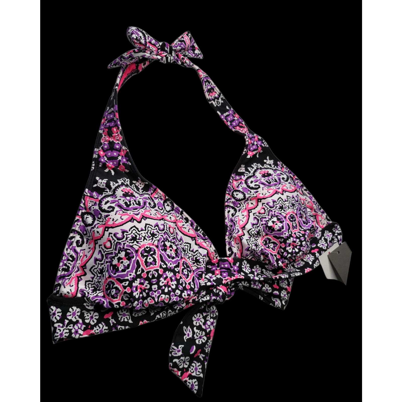 Kenneth Cole NWT KENNETH COLE Reaction Womens Mandala Halter Bikini Top Size L / US 10 / IT 46 - 3 Thumbnail