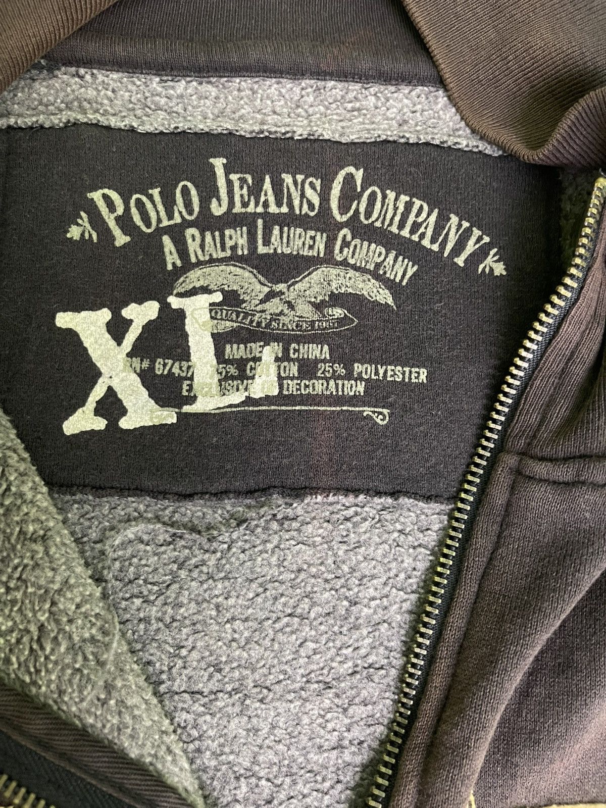 Ralph Lauren Vintage 90's Polo Ralph Lauren 67 Embroidered Zipper Size US XL / EU 56 / 4 - 14 Thumbnail
