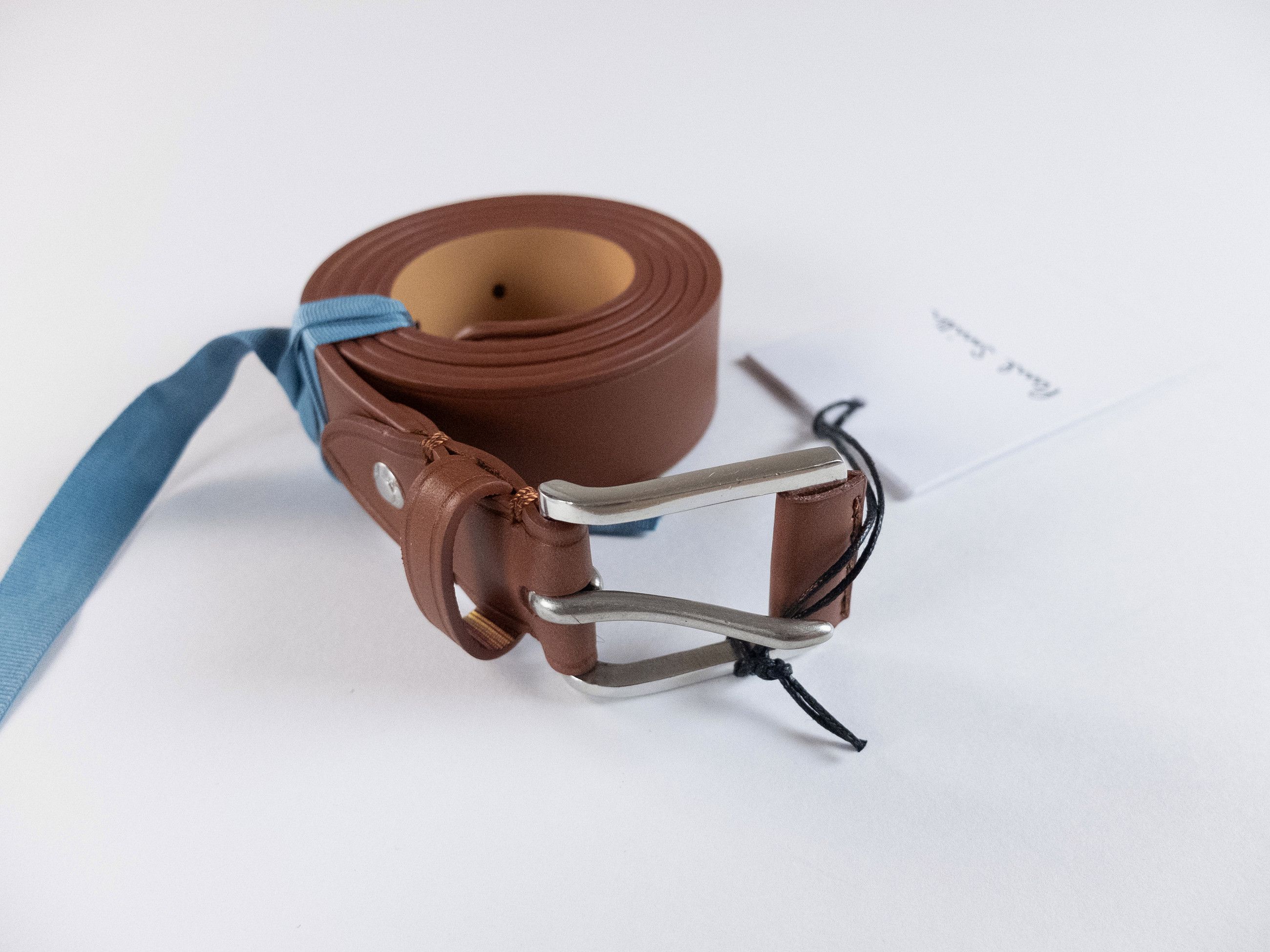 Paul Smith PAUL SMITH mainline tan brown leather belt Size 90 / 34 Size 34 - 1 Thumbnail