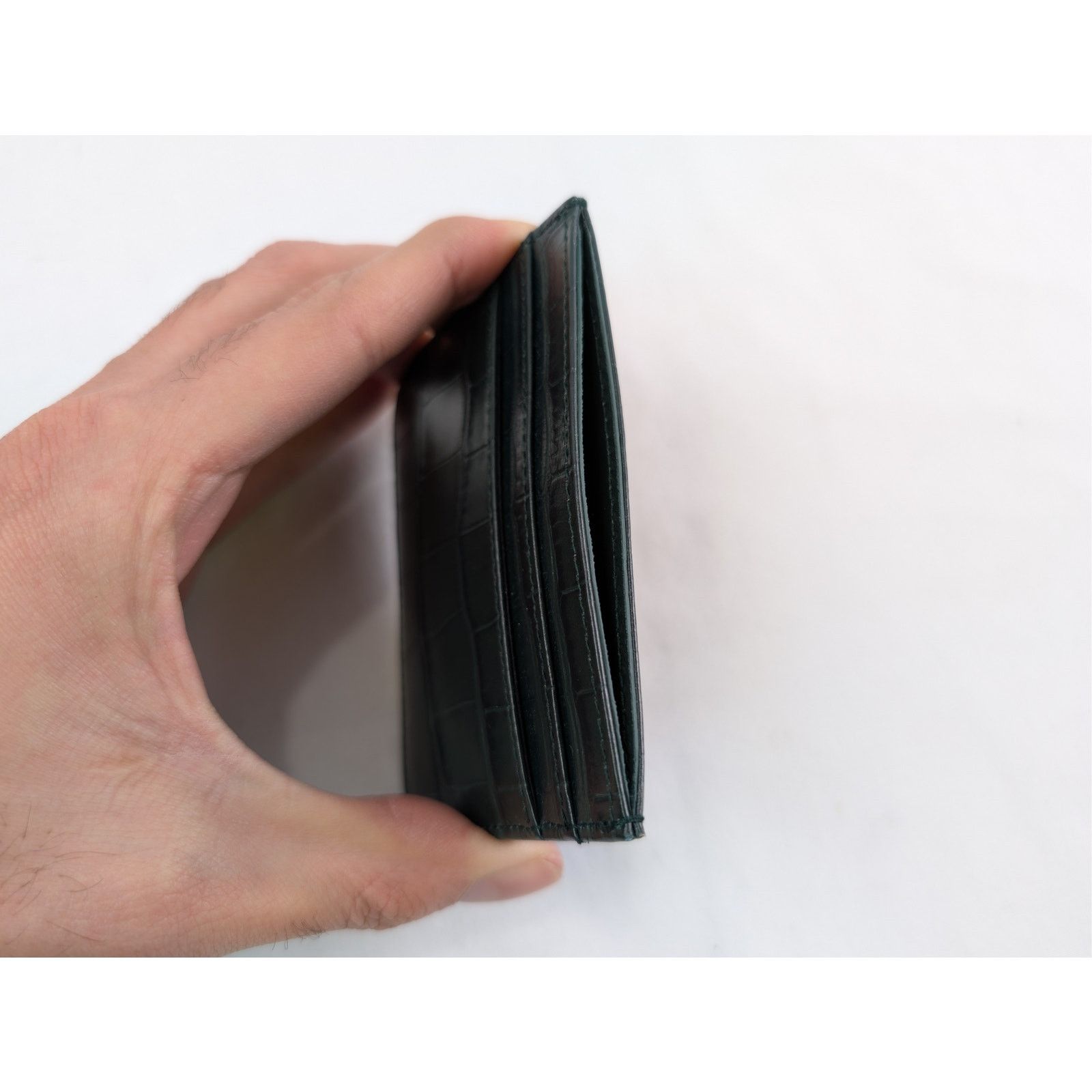 Balenciaga o1rshd1 Size: OS / Puffy Croc Embossed Monaco Card Holder Size ONE SIZE - 8 Thumbnail