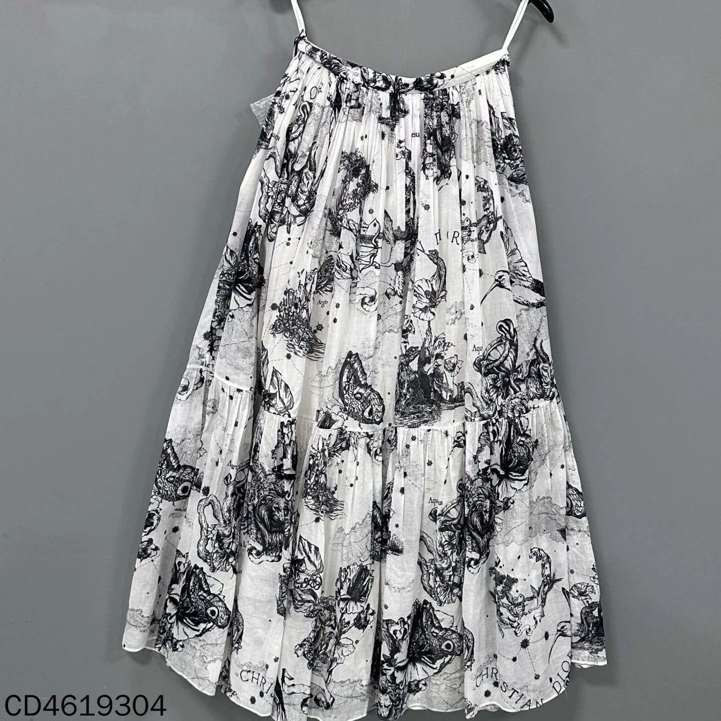 Dior Dior women's zodiac ink wash print midi skirt size 36 Size 26" / US 2 / IT 38 - 3 Thumbnail