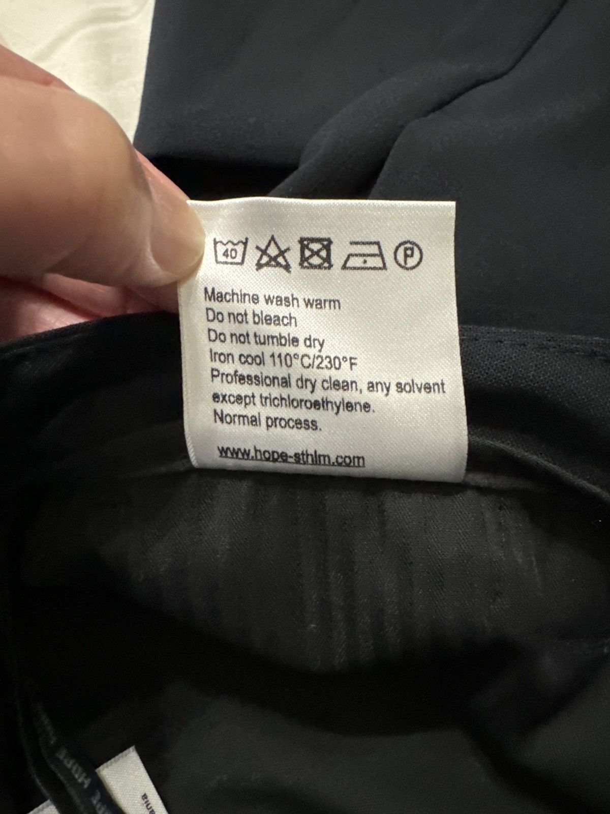 Hope Hope Stockholm New “Krissy” Trouser Wool Blend Dark Navy Size 27" / US 4 / IT 40 - 10 Thumbnail