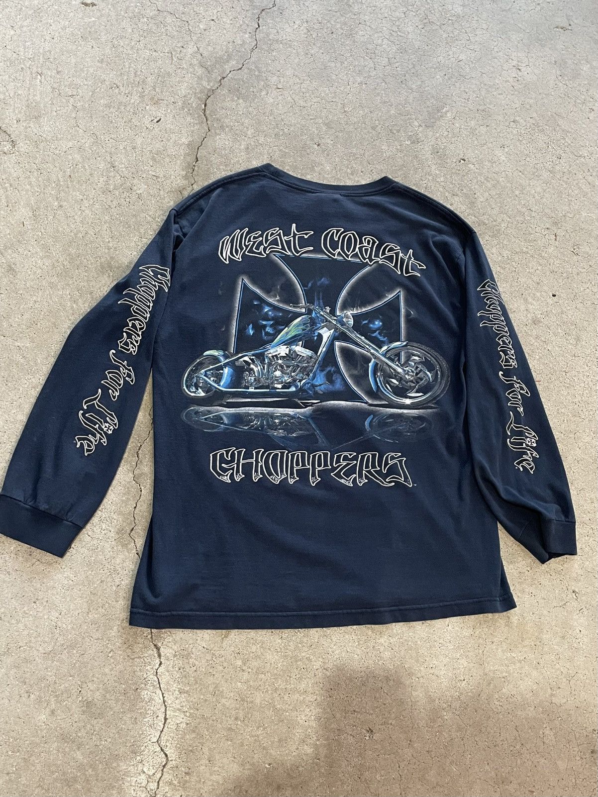 West Coast Choppers West Coast Choppers Vintage Long Sleeve Shirt Size US L / EU 52-54 / 3 - 1 Thumbnail