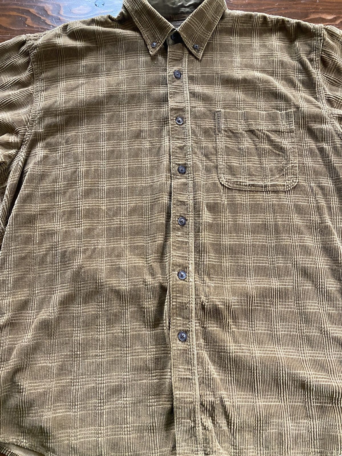 Clearwater Outfitters Vintage Y2K’s Clearwater Brown Corduroy Button Up Shirt Size US XL / EU 56 / 4 - 3 Thumbnail