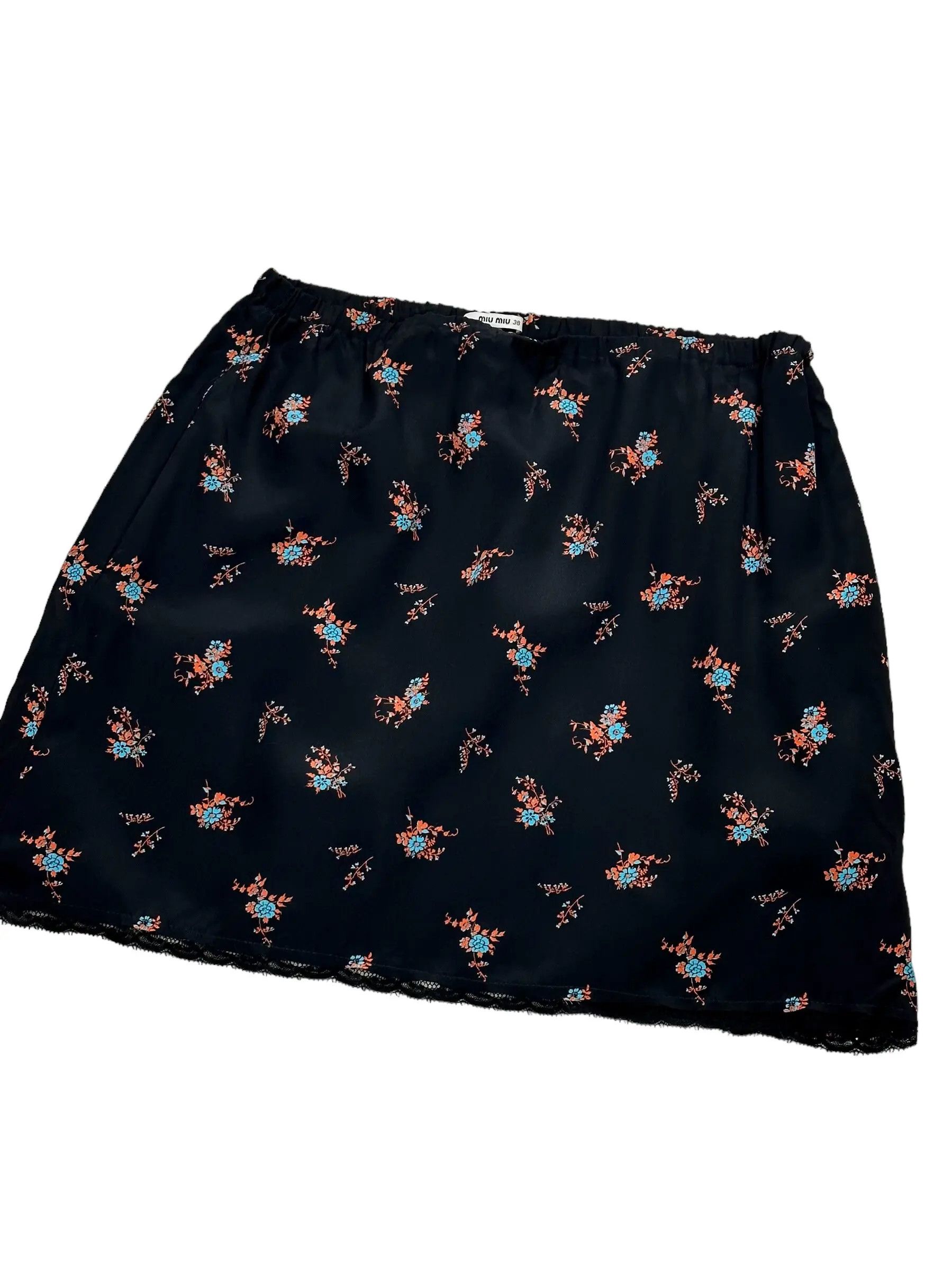 Miu Miu Miu Miu flowers print skirt Size 38" / US 16 / IT 52 - 3 Thumbnail