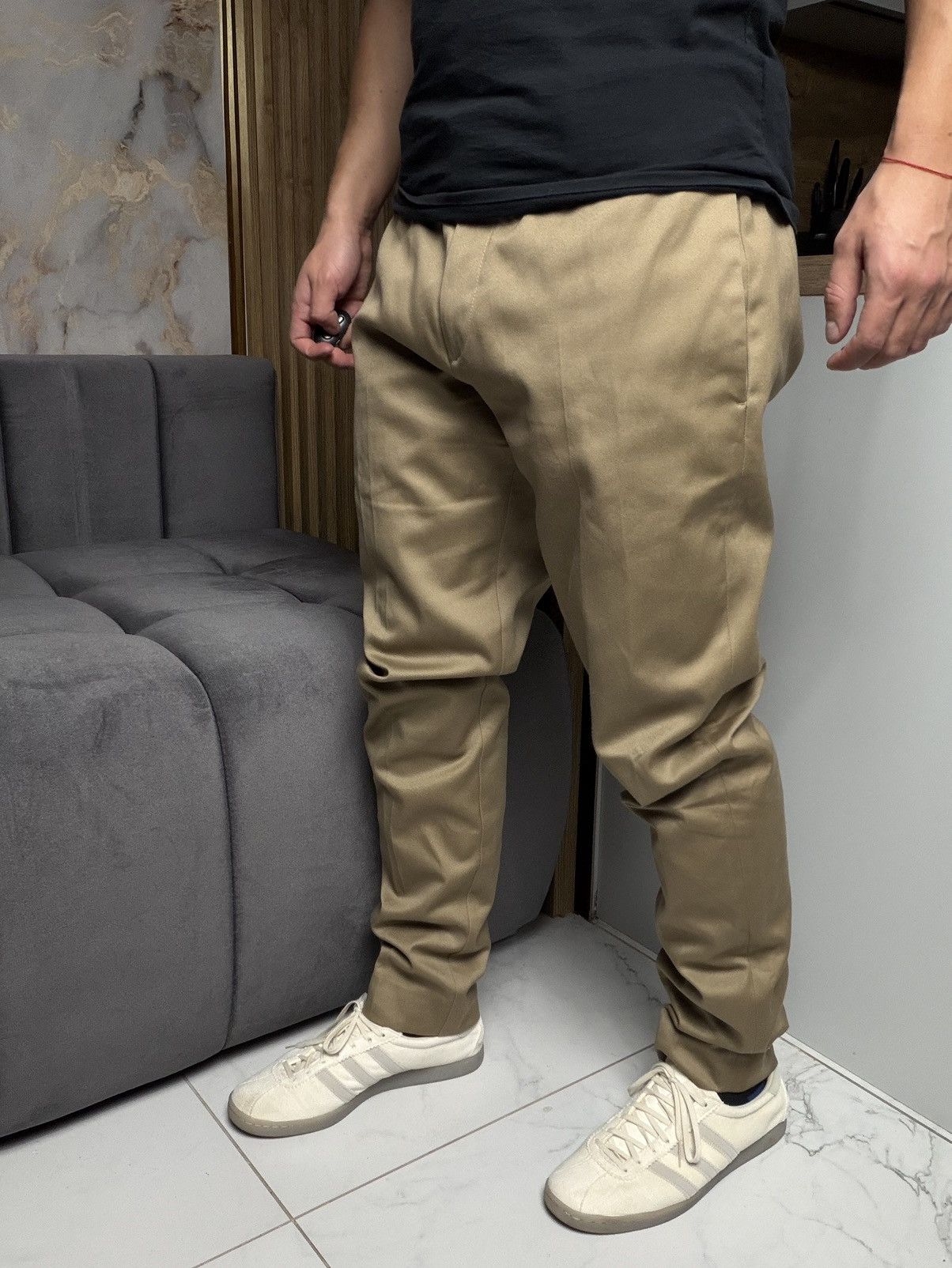 Acne Studios Acne Studios Cone Cotton Beige Mens Pants Classic Size US 33 - 2 Thumbnail