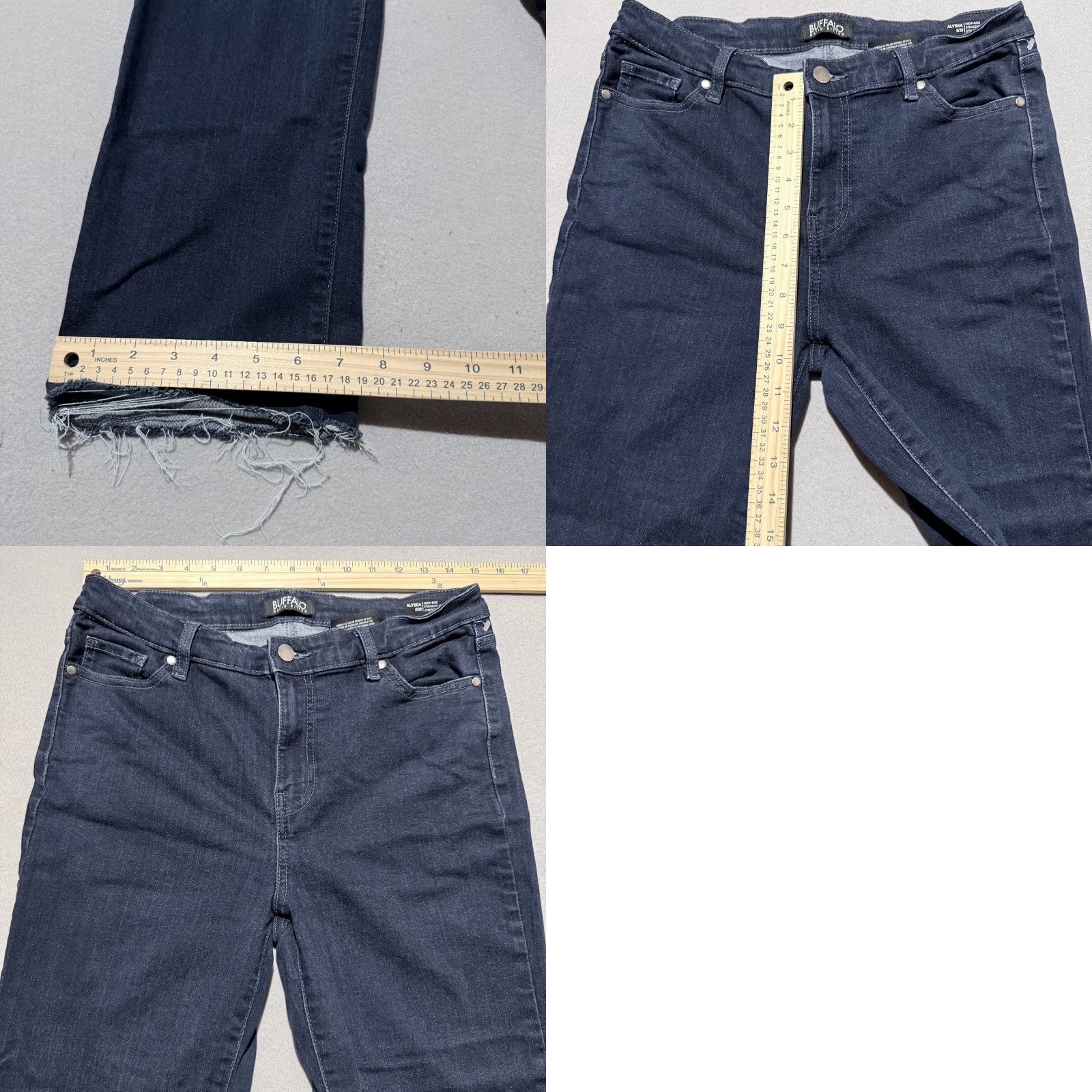 Buffalo David Bitton Buffalo David Bitton Alyssa Straight Leg Jeans Women's Blue Denim Stretch - 8 Size 30" / US 8 / IT 44 - 9 Thumbnail