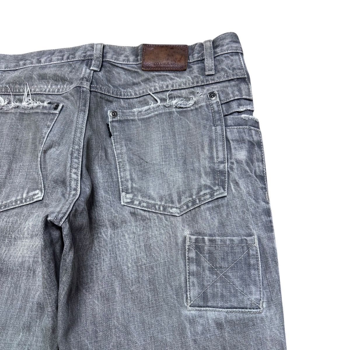 L7 Real Hip L7 Real Hip Grey Denim Flare Jeans Hedi Slimane Size US 32 / EU 48 - 11 Thumbnail