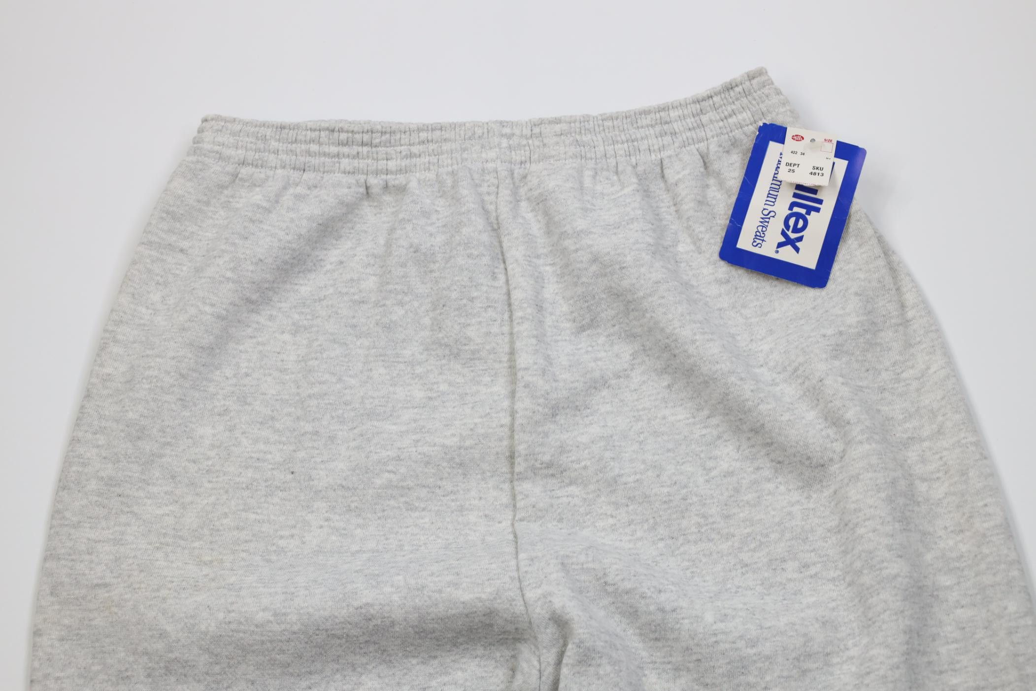 Vintage Deadstock Vintage 90s Streetwear Sweatpants Joggers Gray USA Size US 42 / EU 58 - 2 Thumbnail