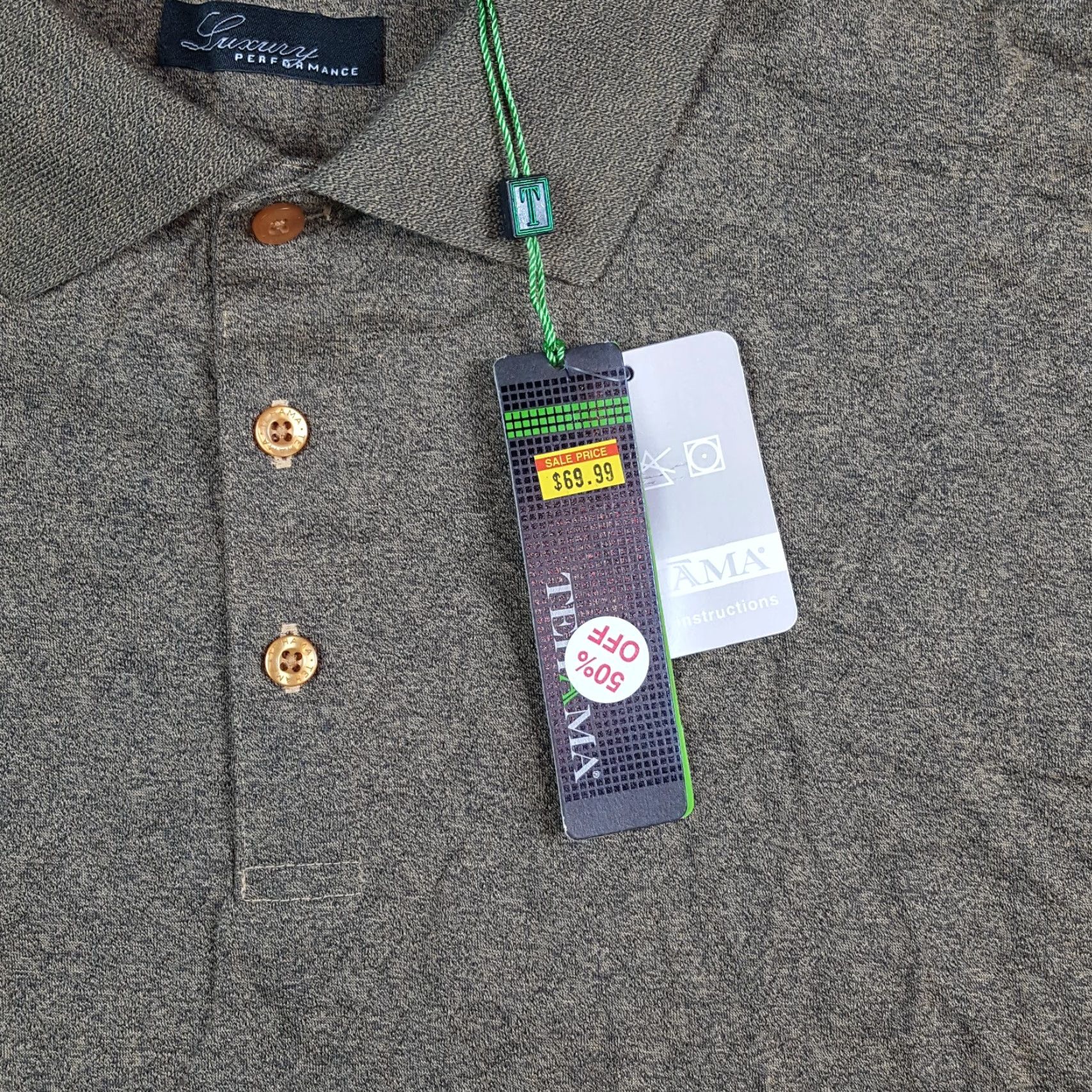 Vintage VINTAGE Teháma Polo Shirt Brown Breathable Long Sleeve Luxury Polo XL Men Short summary Size US XL / EU 56 / 4 - 4 Thumbnail