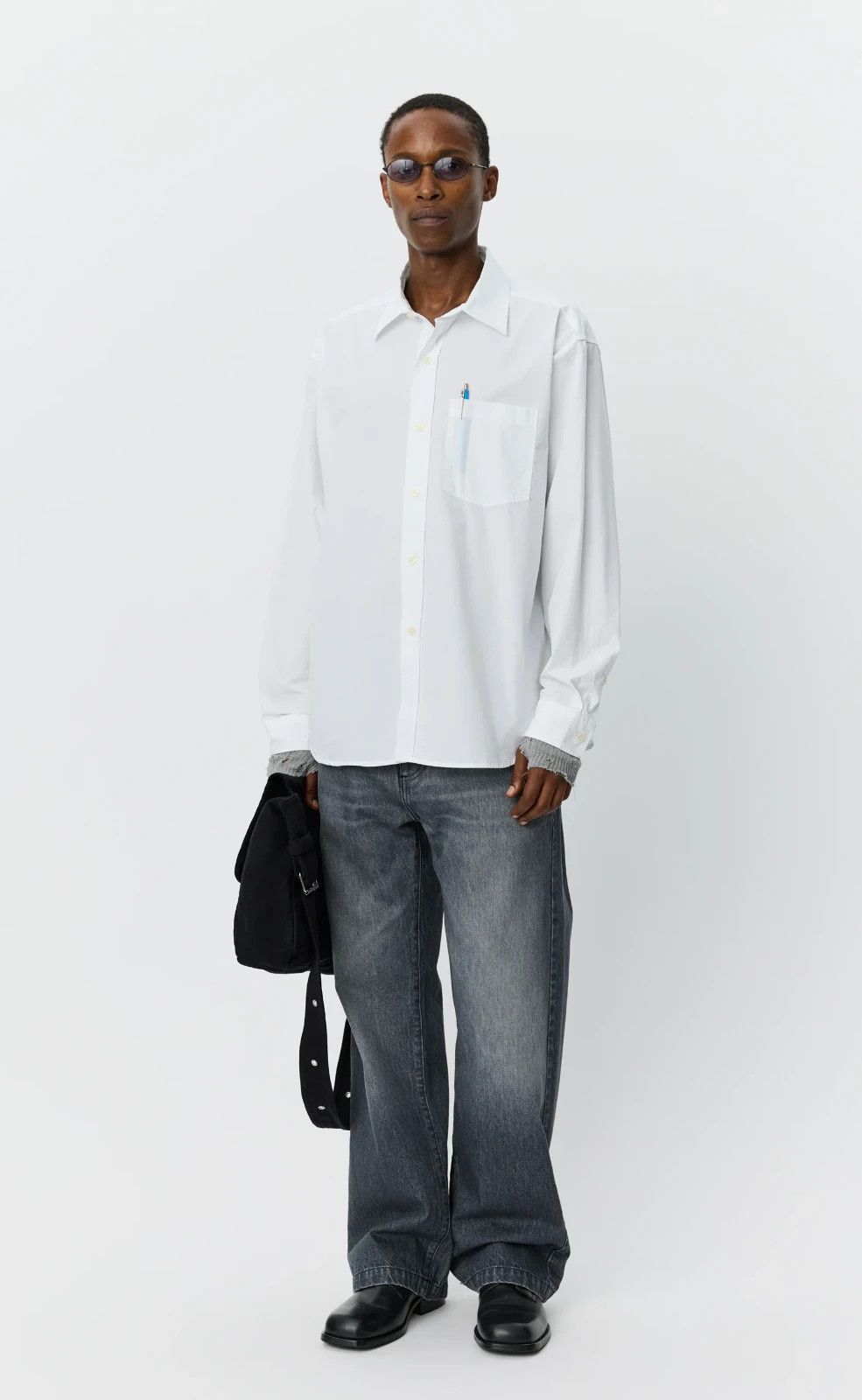 Mfpen Mfpen Convenient Shirt in White M124-22 Size US M / EU 48-50 / 2 - 1 Thumbnail