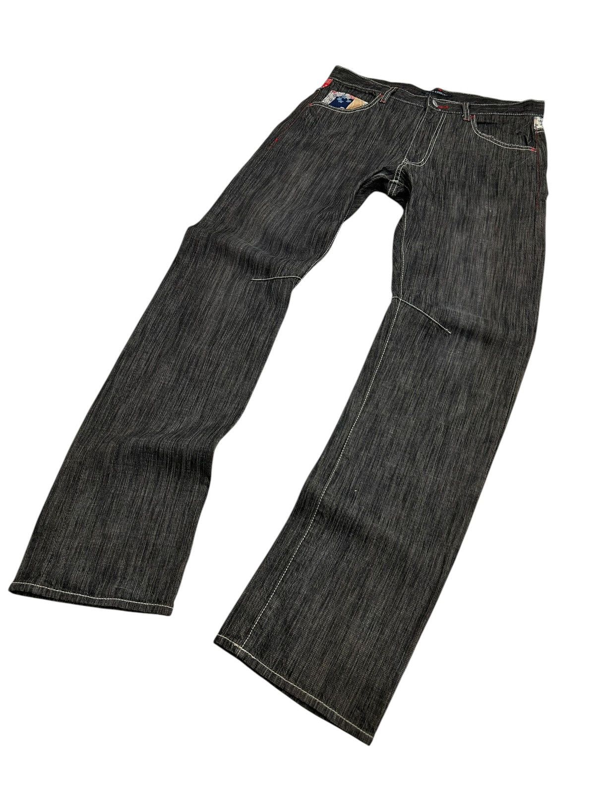 20471120 Wild Khakis Japanese Denim Karakuri Pocket Backside Sakura Size US 33 - 3 Thumbnail