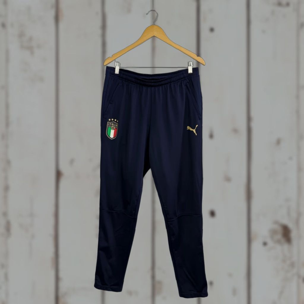 Vintage VINTAGE Puma Italy Soccer Jogger Pants Jersey Retro Rare Hype L Dark Blue Men Size US L / EU 52-54 / 3 - 1 Thumbnail