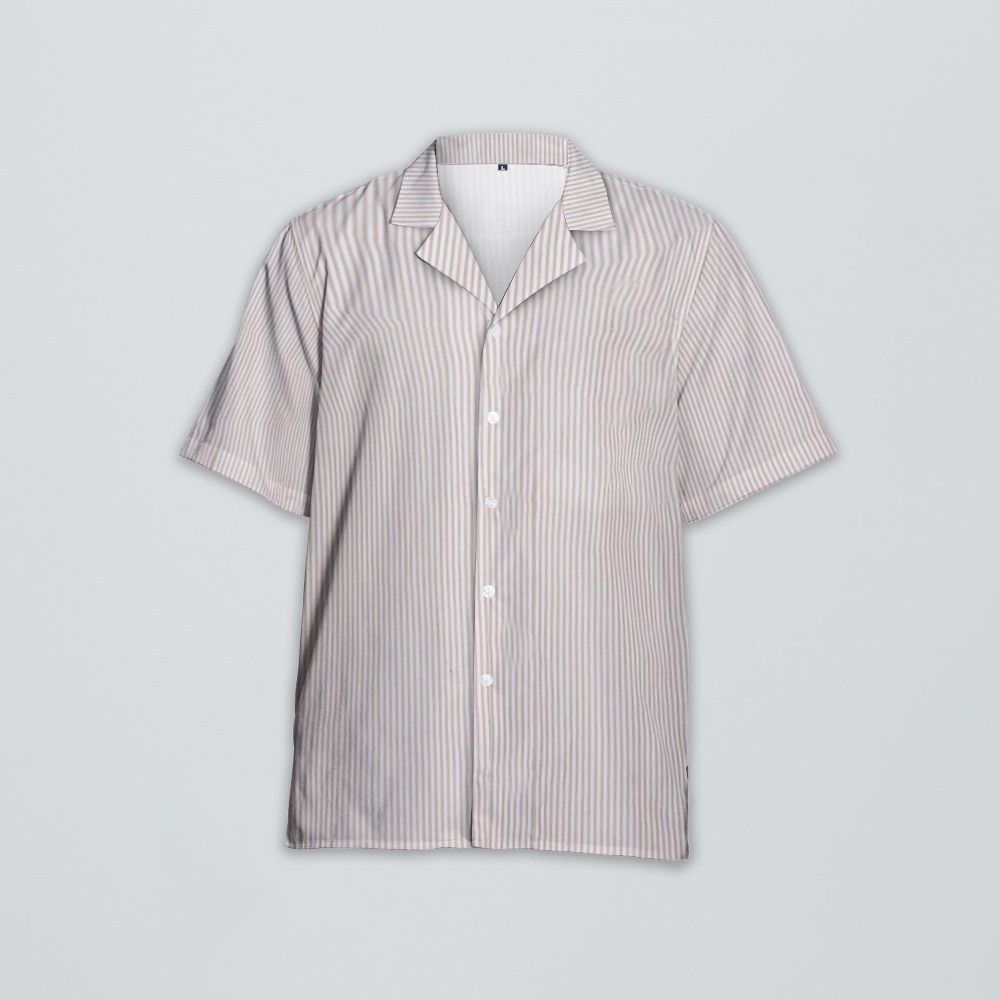 Designer Men's Cuban Collar Shirt Size US L / EU 52-54 / 3 - 3 Thumbnail