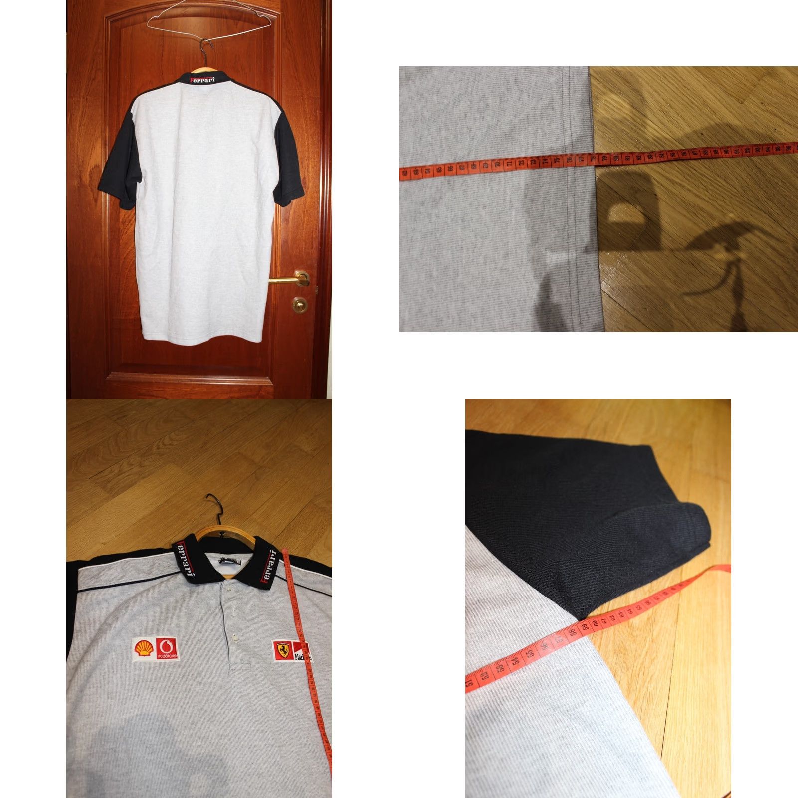 Ferrari VINTAGE Ferrari Marlboro Vodafone Polo T-Shirt - 3XL Grey Unisex Adults Mens Womens Size US XXL / EU 58 / 5 - 8 Thumbnail
