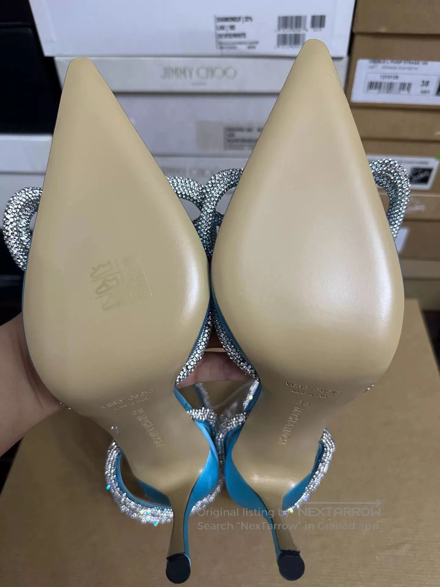 MACH & MACH MACH&MACH Classic Blue Bow Heels. Size US 7 / IT 37 - 7 Thumbnail