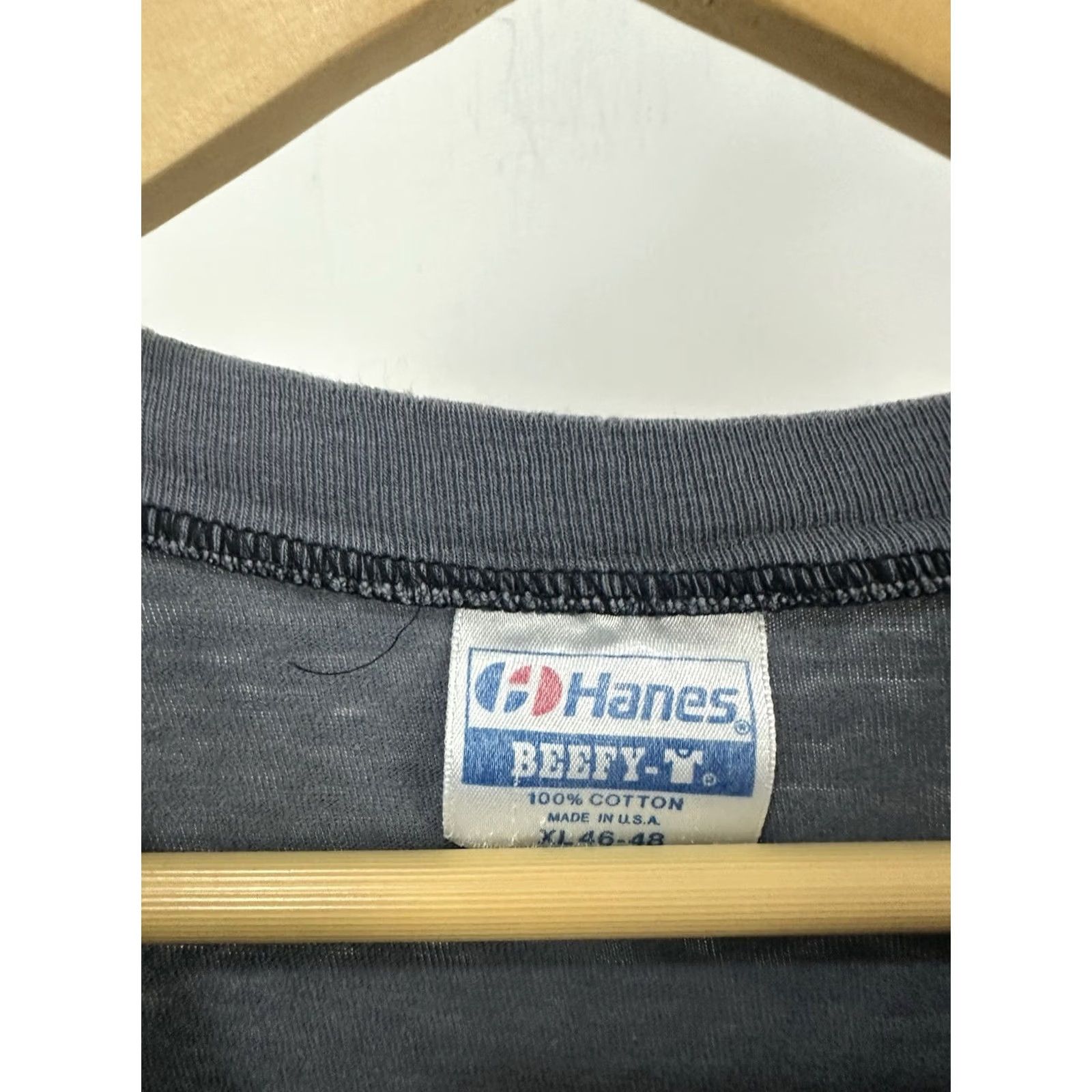 Hanes VINTAGE Harley-Davidson Biker T-Shirt XL Smokey Gradient Sun Faded Worn Henley Size US XL / EU 56 / 4 - 3 Thumbnail