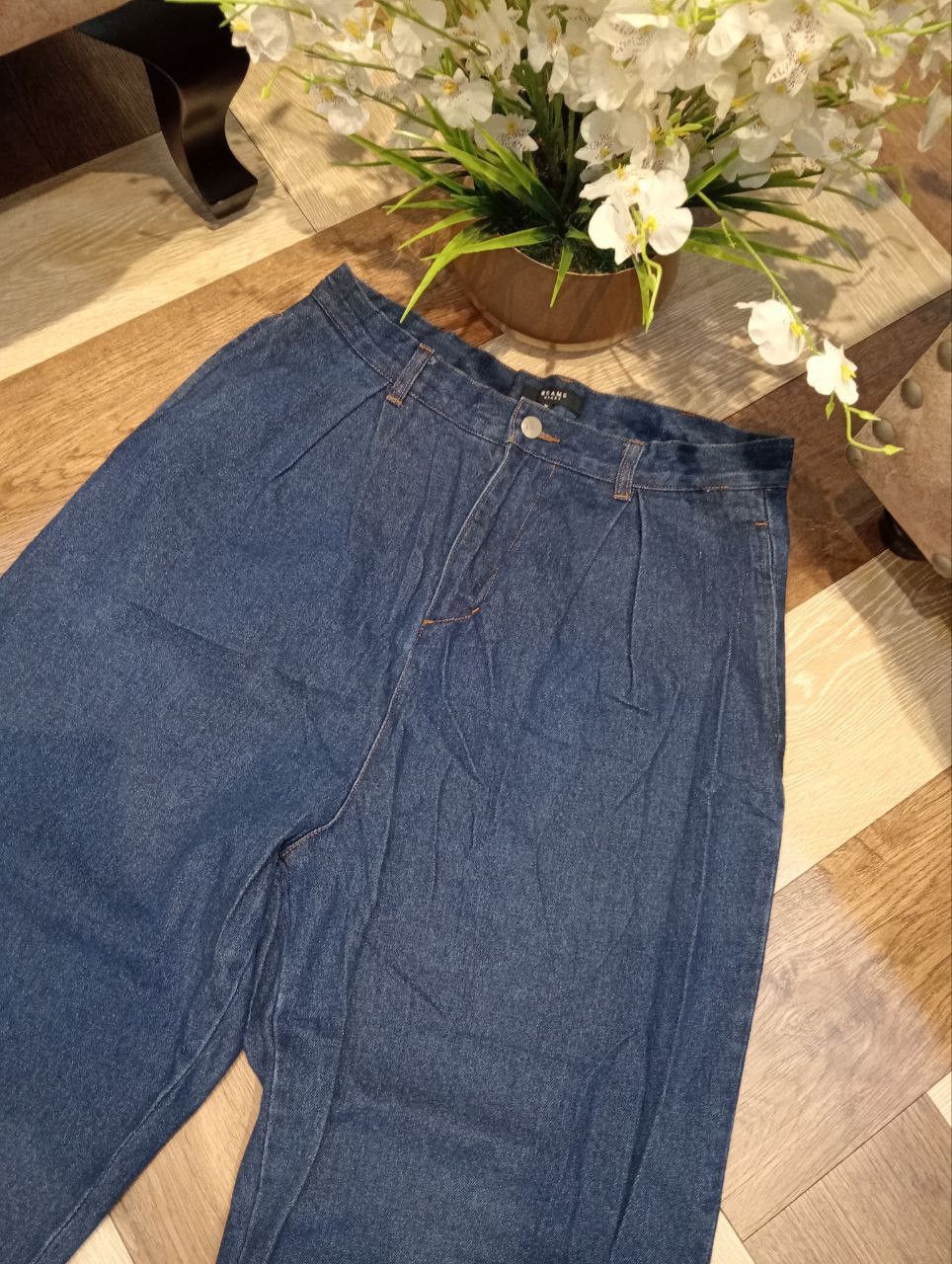 Beams Japan BEAMS HEART JAPAN BAGGY WIDE DENIM PANTS - SIZE M Size US 32 / EU 48 - 3 Thumbnail