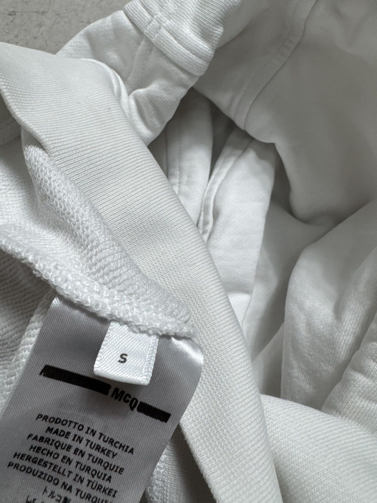 Alexander McQueen Alexander Mcqueen MCQ White Big Logo Hoodie Size S Size US S / EU 44-46 / 1 - 8 Thumbnail