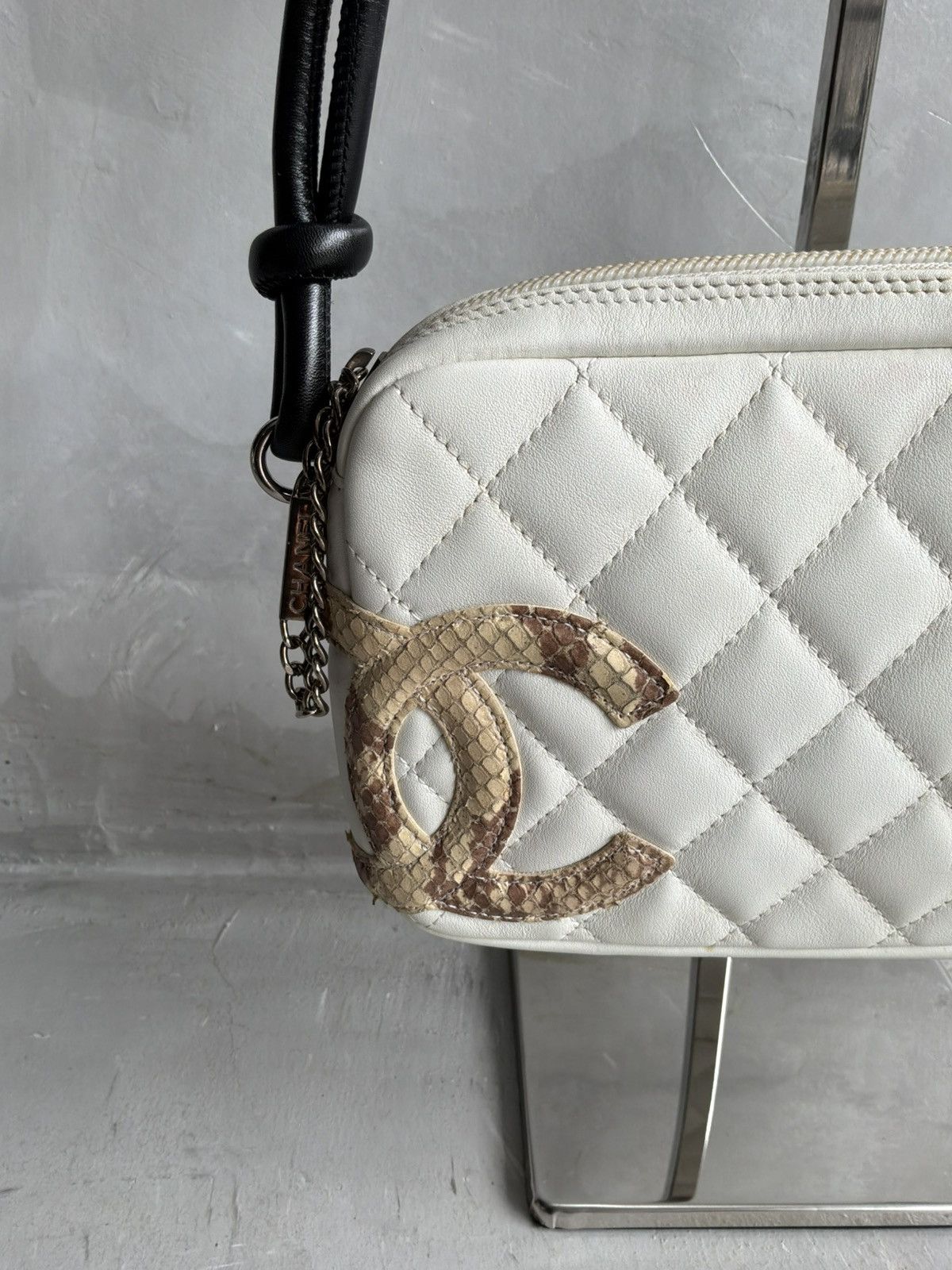 Chanel 2004 Chanel - Python CC Cambon Pochette Bag Size ONE SIZE - 5 Thumbnail