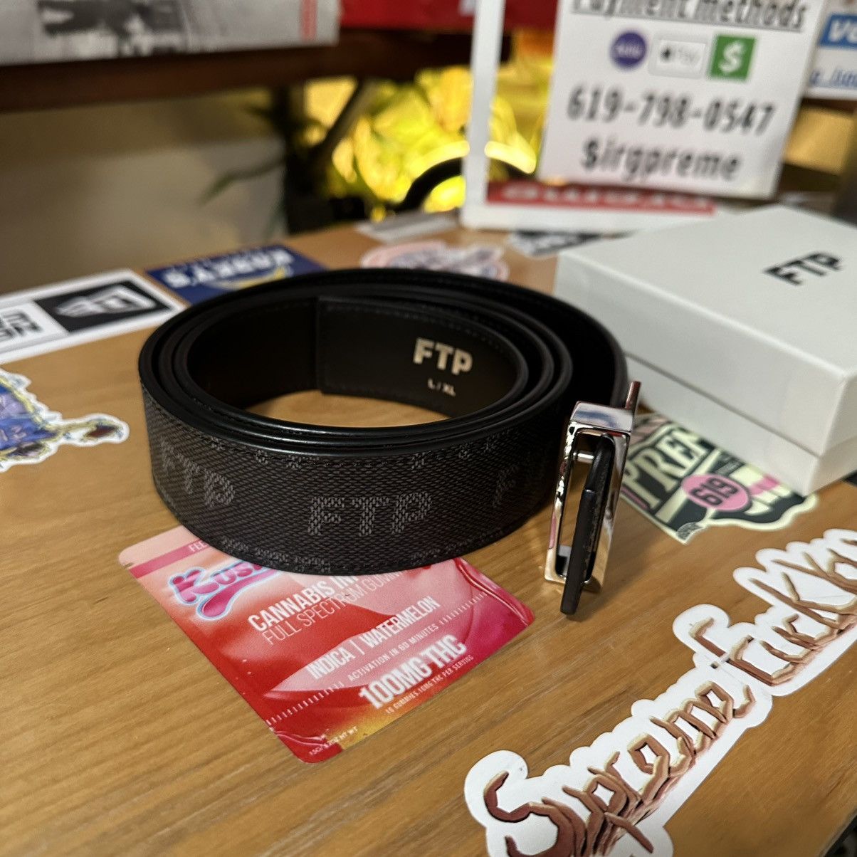 Fuck The Population FTP Black Damier belt size 32-24 (L-XL) Size 34 - 2 Thumbnail