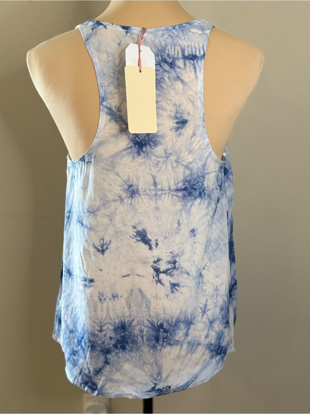 Other Entro blue white tie dye tank top pockets racer back SZ SM Size S / US 4 / IT 40 - 4 Thumbnail