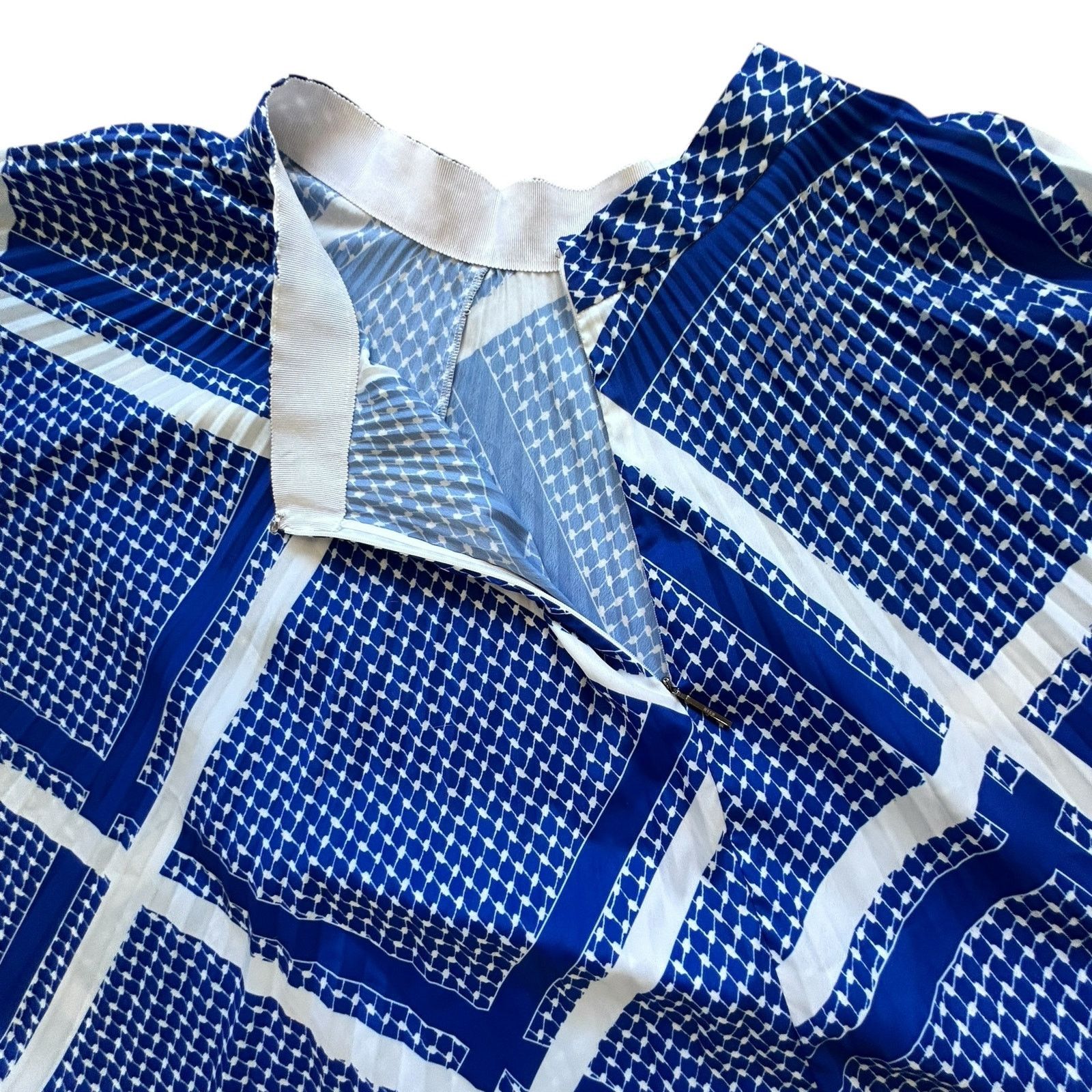 MSGM MSGM Pleated Skirt 42 8 US Blue White Plaid Avant Garde Twee Size 30" / US 8 / IT 44 - 11 Thumbnail