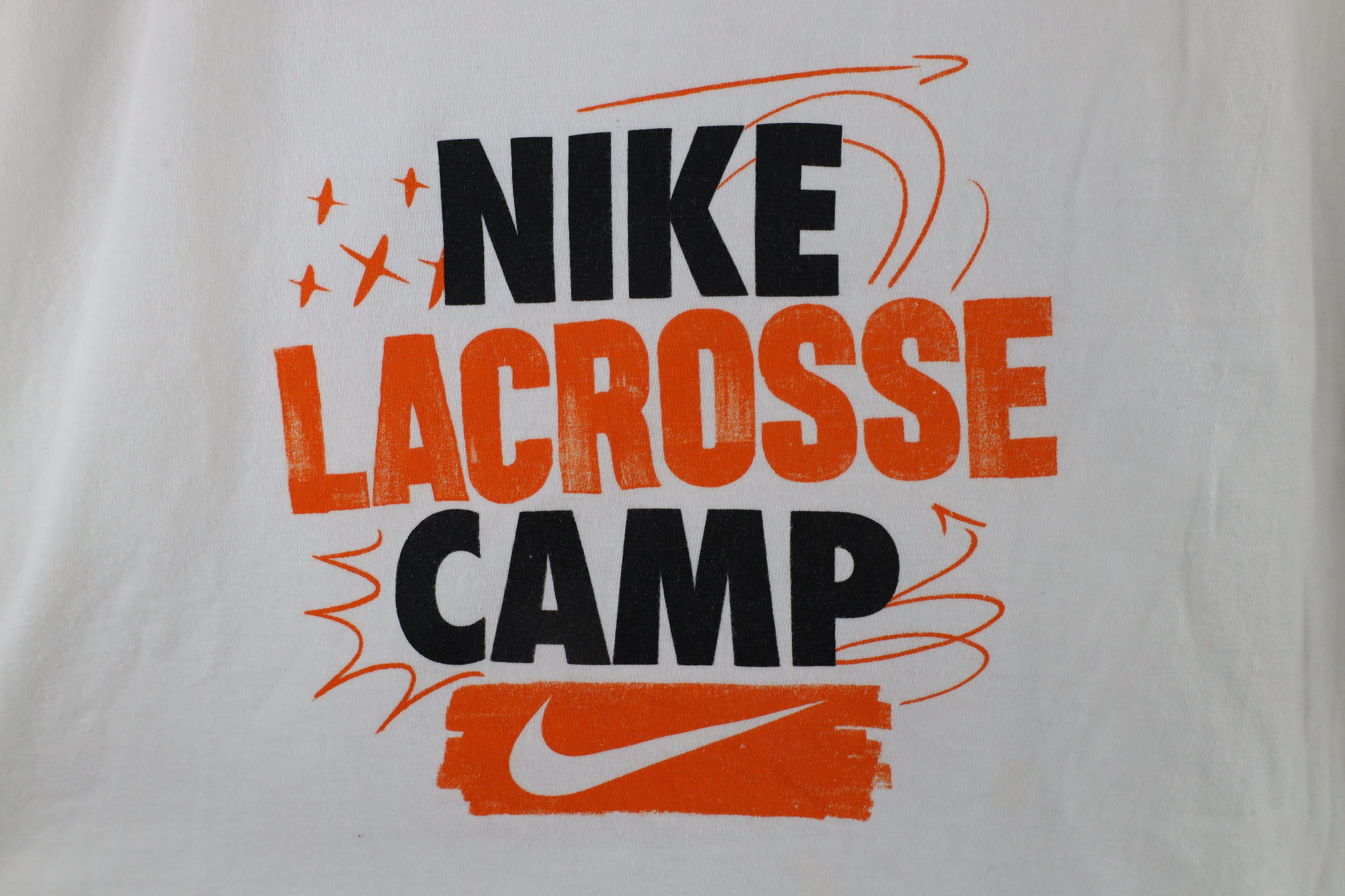 Nike × Vintage Nike Out Center Swoosh Lacrosse Camp Short Sleeve T-Shirt Size US M / EU 48-50 / 2 - 4 Thumbnail