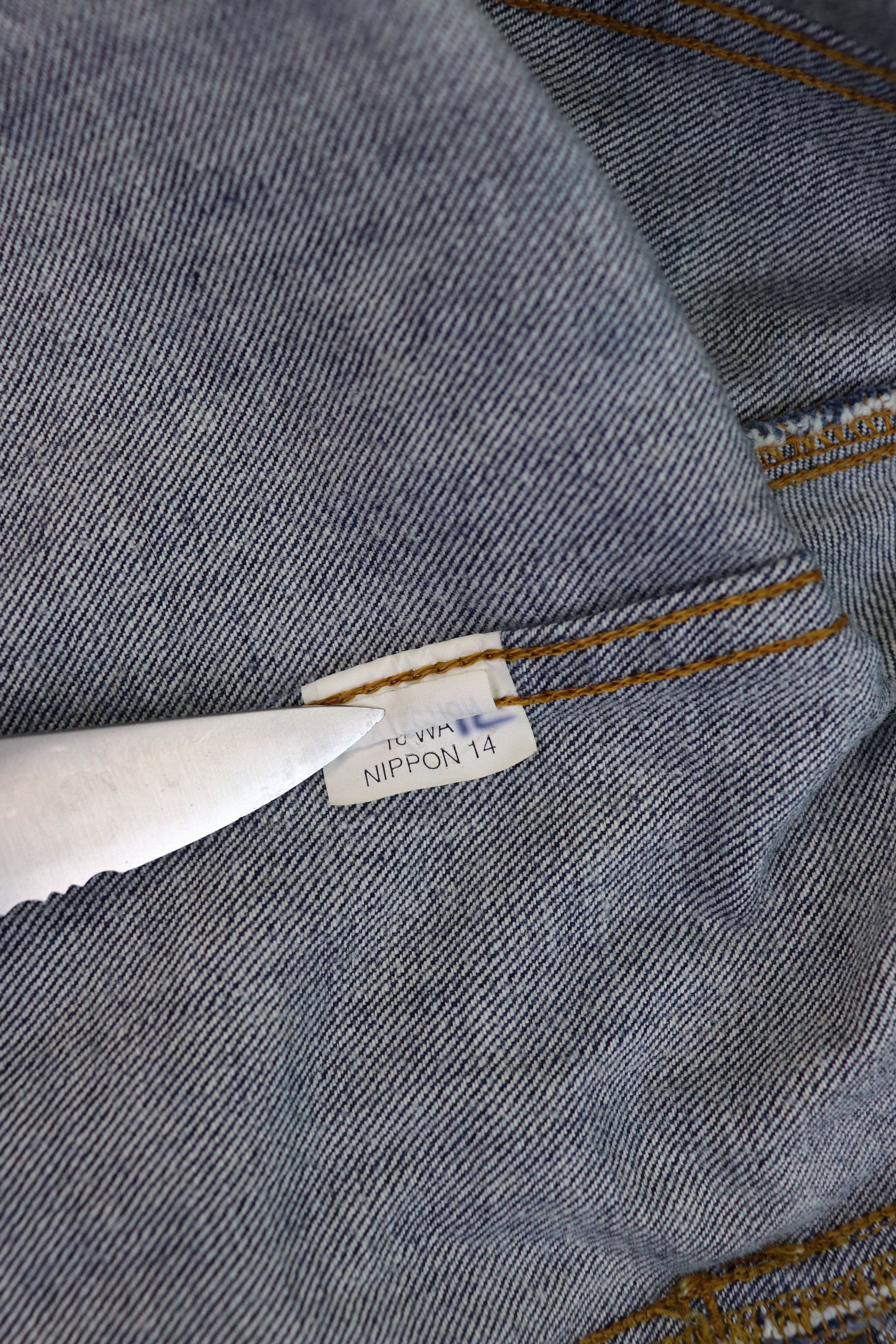 Chevignon CHEVIGNON Vintage Bartack Nippon 14 Indigo Blue Denim Jacket Size US L / EU 52-54 / 3 - 15 Thumbnail