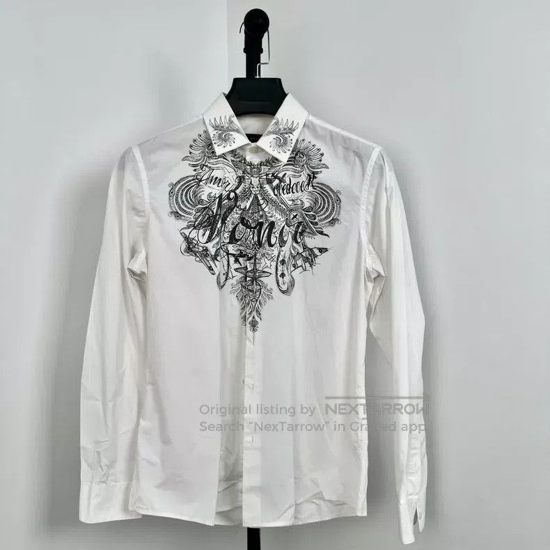 Givenchy Givenchy White Classic Spray Can Logo Big Logo Shirt Size US M / EU 48-50 / 2 - 1 Thumbnail