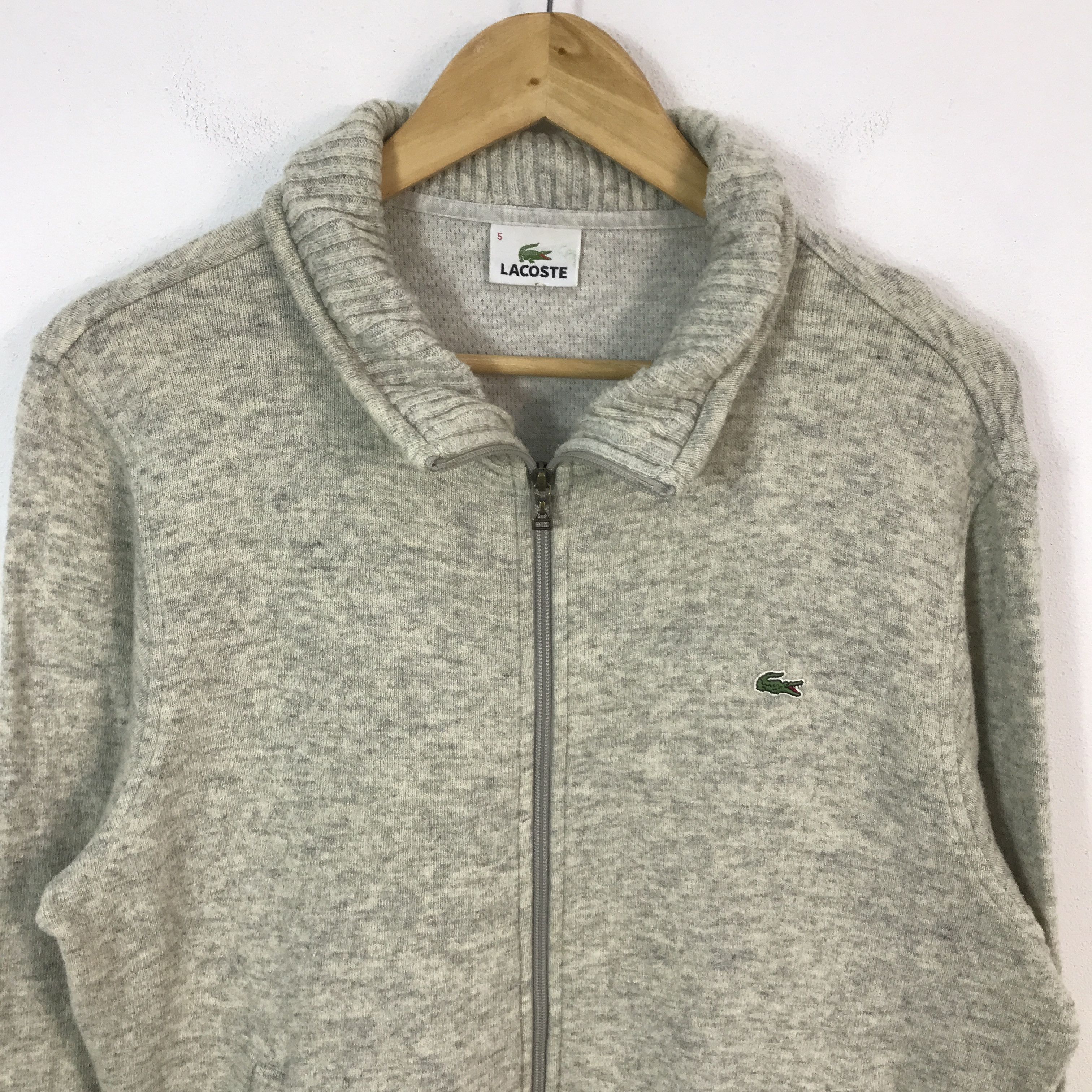 Lacoste Vintage Lacoste zipper Sweater jacket Size US L / EU 52-54 / 3 - 3 Thumbnail