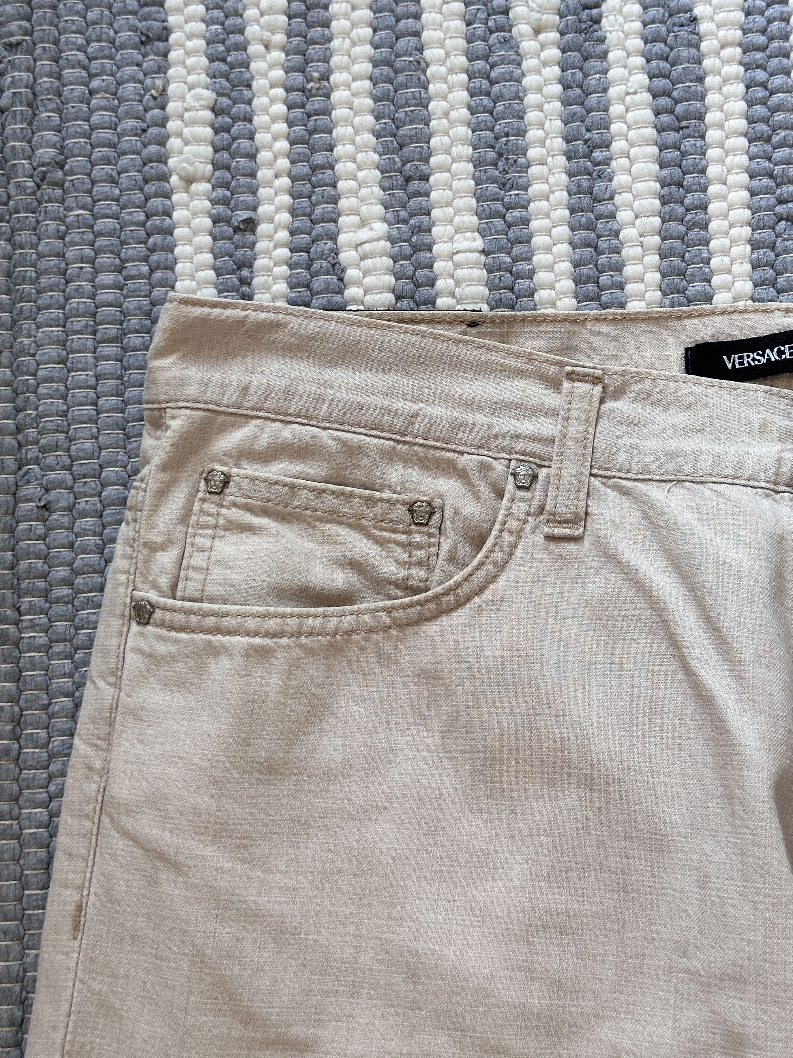 Versace Jeans Couture Versace Jeans Couture Beige Pants Trousers Size US 34 / EU 50 - 5 Thumbnail