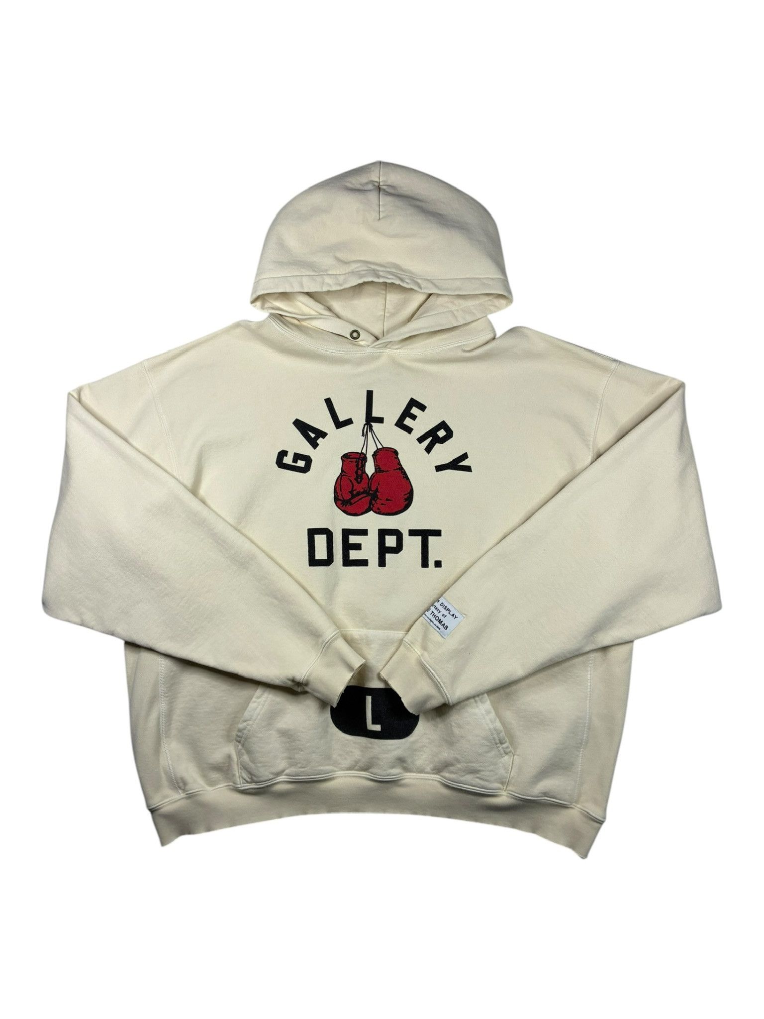 Gallery Dept. Gallery Dept Boxing Hoodie Cream Size US L / EU 52-54 / 3 - 1 Thumbnail
