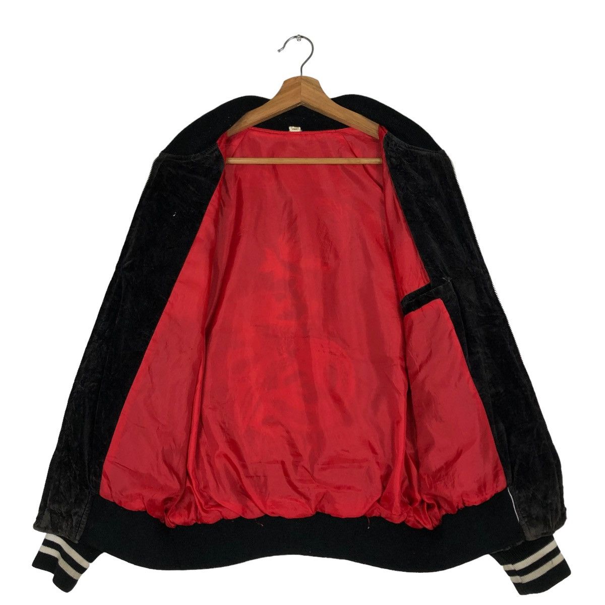 Toyo Enterprises 🔥VINTAGE VELVET SOUVENIR JACKET OVER PRINT JAPAN YOKOSUKA Size US M / EU 48-50 / 2 - 13 Thumbnail