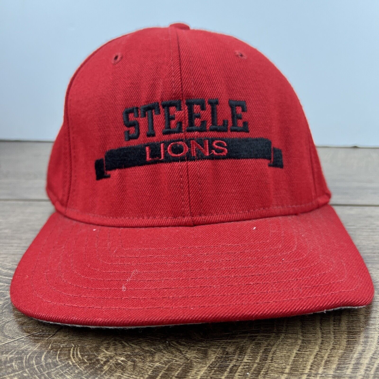 Other Steele Lions Hat Steele Red Hat Adjustable Adult Size Hat Re Size ONE SIZE - 3 Thumbnail