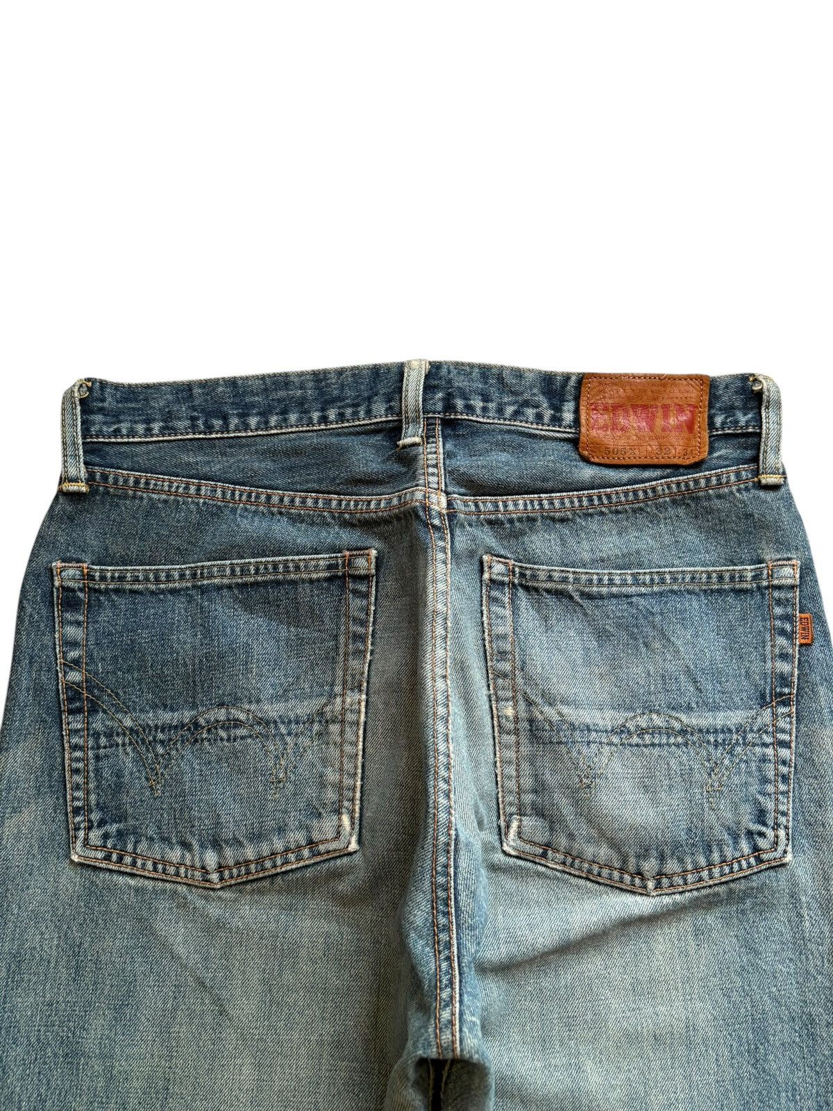 Edwin × Japanese Brand Vintage Japanese Edwin 505x Selvedge Mud Wash Baggy Jeans Size US 31 - 9 Thumbnail