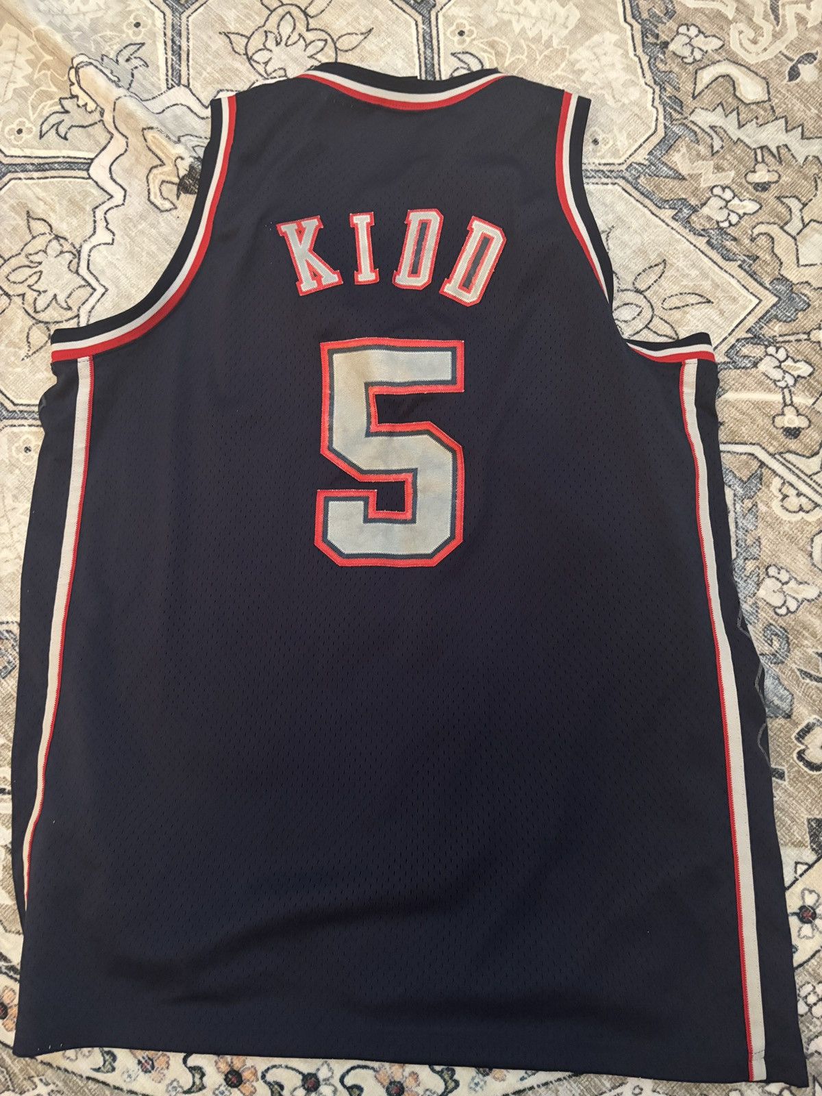Vintage Jason Kidd New Jersey nets Jersey Size US XXL / EU 58 / 5 - 2 Thumbnail