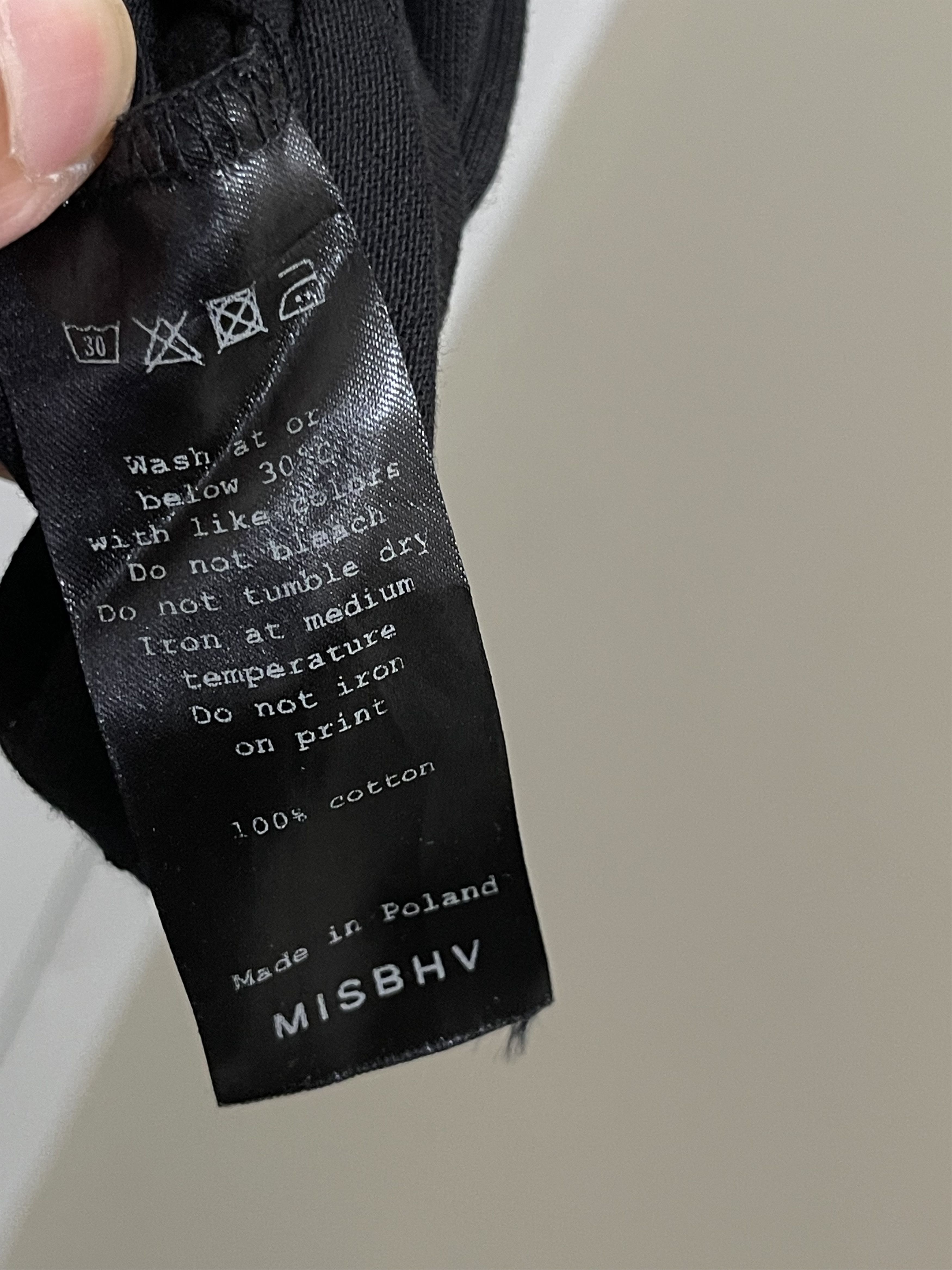 Misbhv MISBHV BLACK TEE BLING RHINESTONES SPELLOUT LOGO PRINT RARE Size US S / EU 44-46 / 1 - 6 Thumbnail