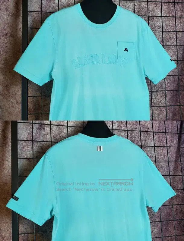 Burberry Burberry Summer Blue Cotton Short Sleeve T. Size US M / EU 48-50 / 2 - 2 Thumbnail