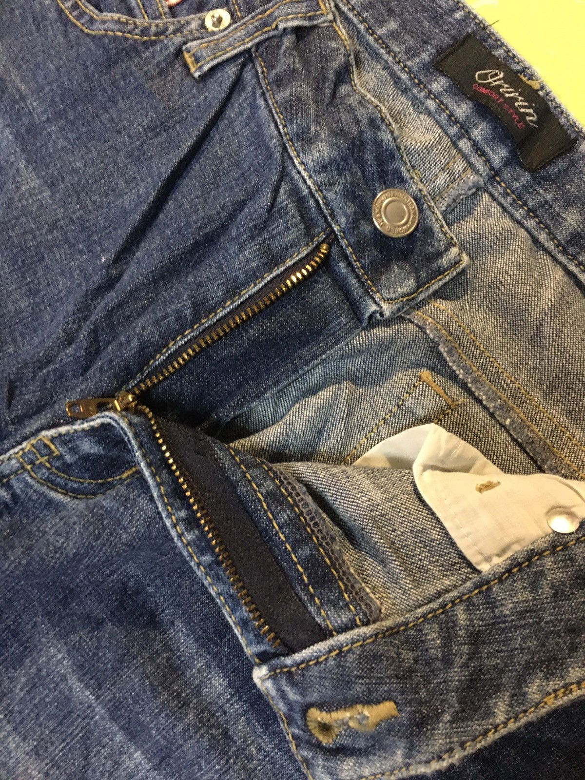 Japanese Brand Oririn jeans flare Size 31" - 8 Thumbnail