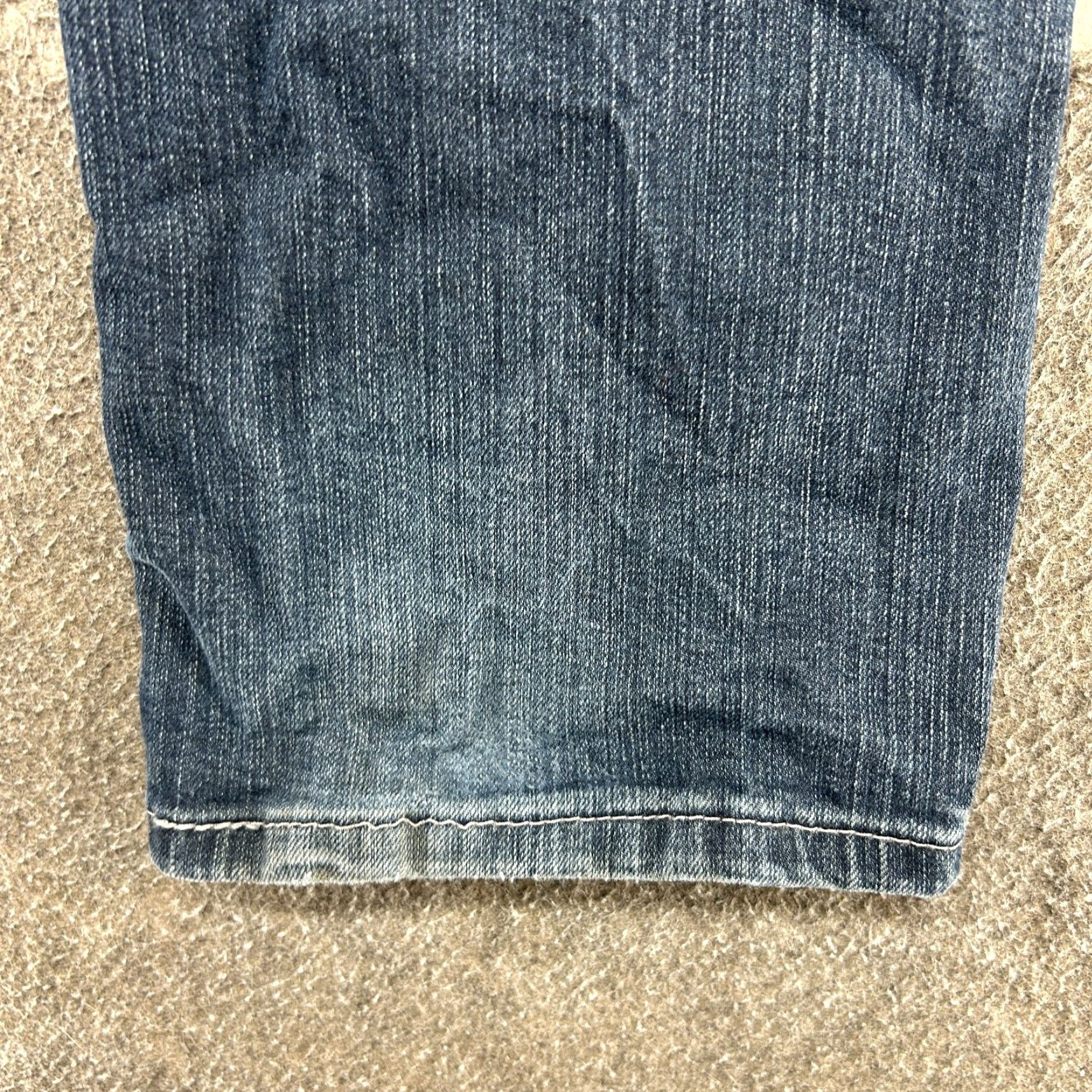Levi's Levis 505 Jeans Mens 30x30 Blue Regular Fit Straight Leg Dark Wash Stretch Flex Size US 30 / EU 46 - 5 Thumbnail