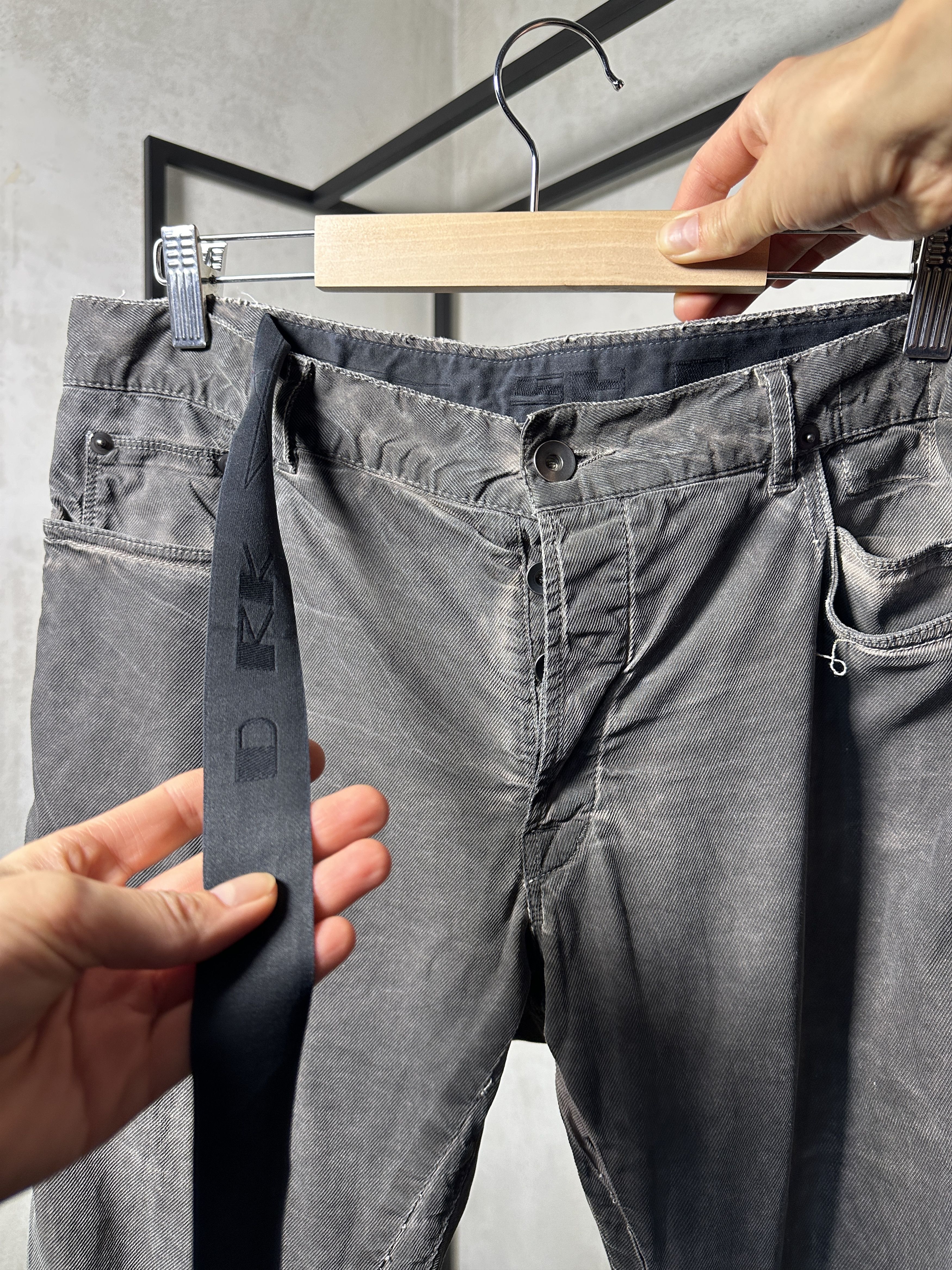 Rick Owens Rick Owens DRKSHDW FW11 Mud Waxed Detrit Cut Jeans Size US 28 / EU 44 - 9 Thumbnail